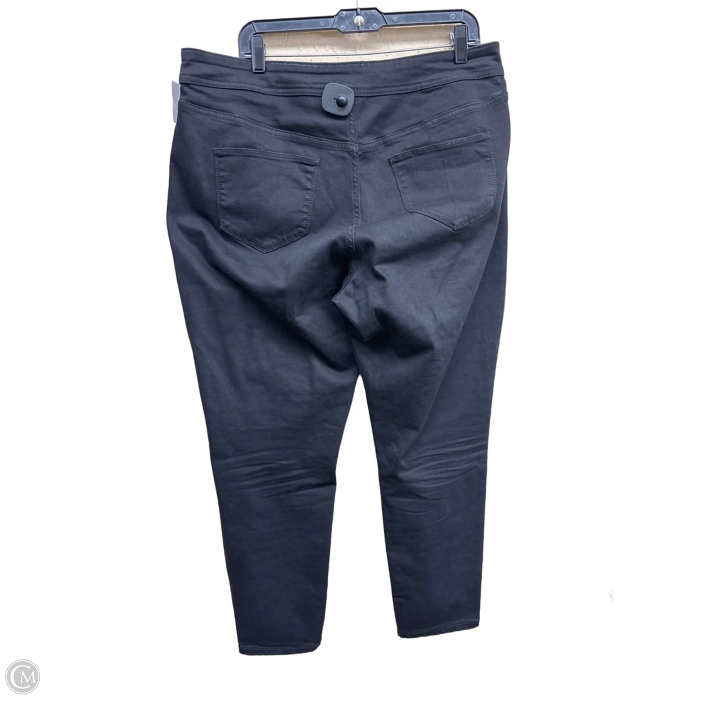 Jeans Skinny By Ava & Viv In Black Denim, Size: 16