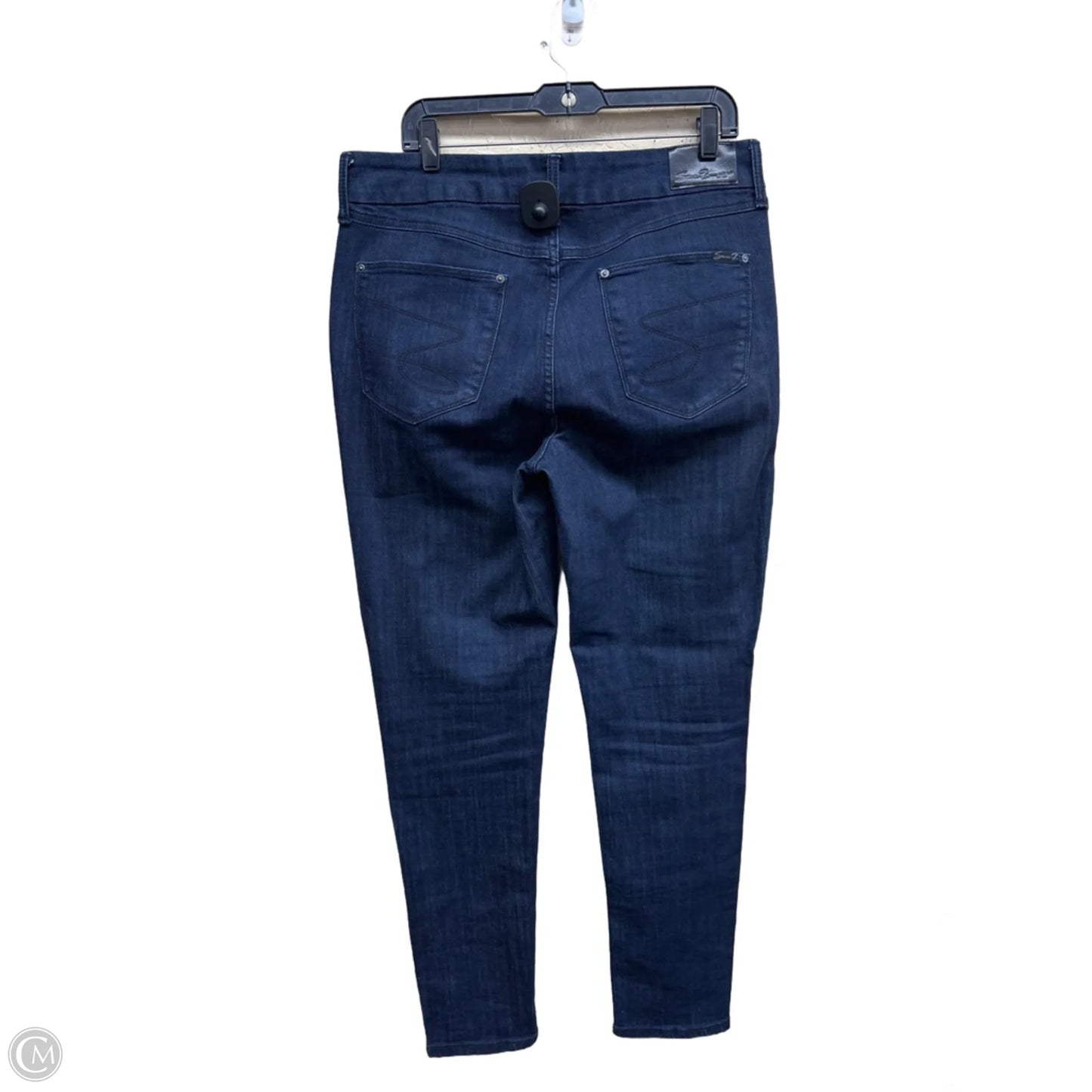 Jeans Skinny By Seven 7 In Blue Denim, Size: 14