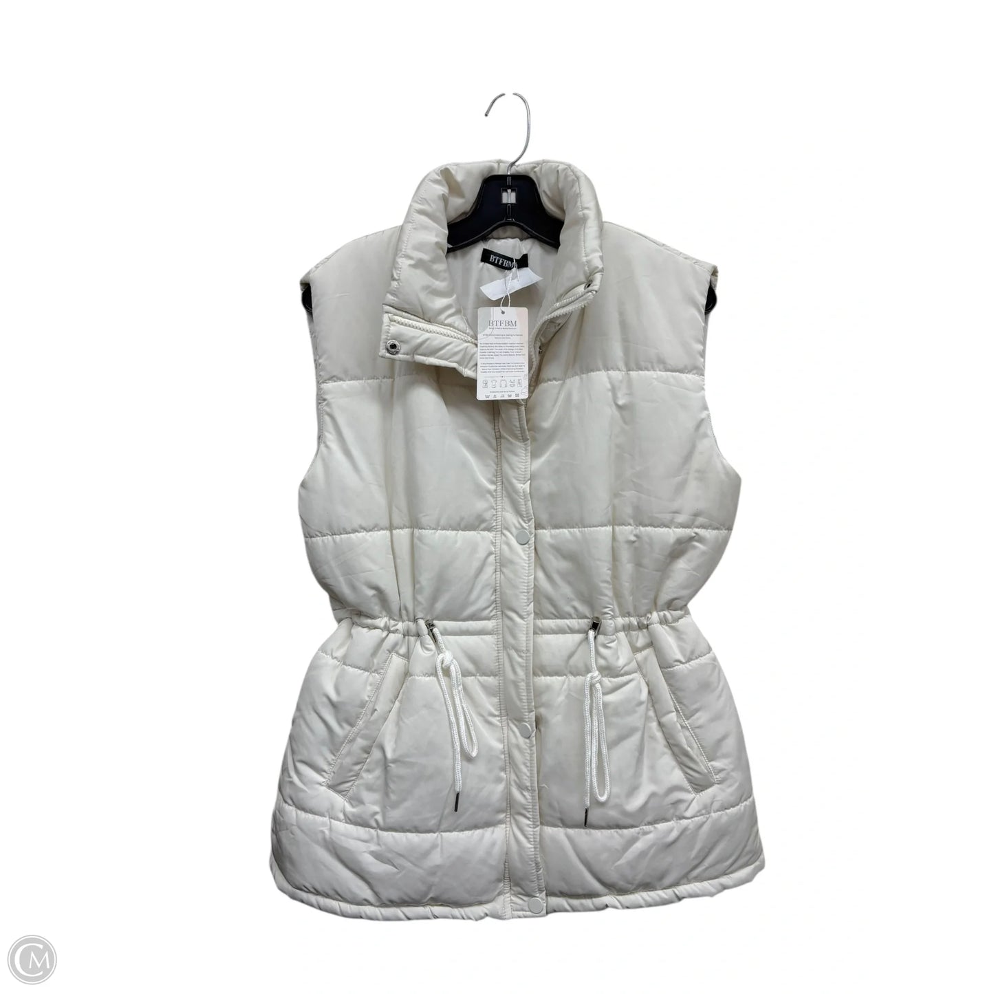 Vest Puffer & Quilted By Clothes Mentor In Cream, Size: S