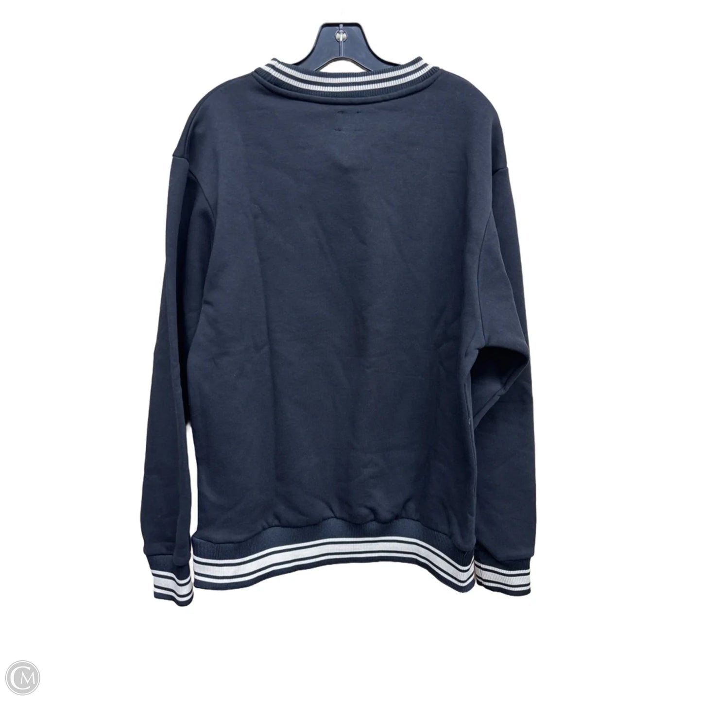 Sweatshirt Crewneck By Clothes Mentor In Black & Tan, Size: M