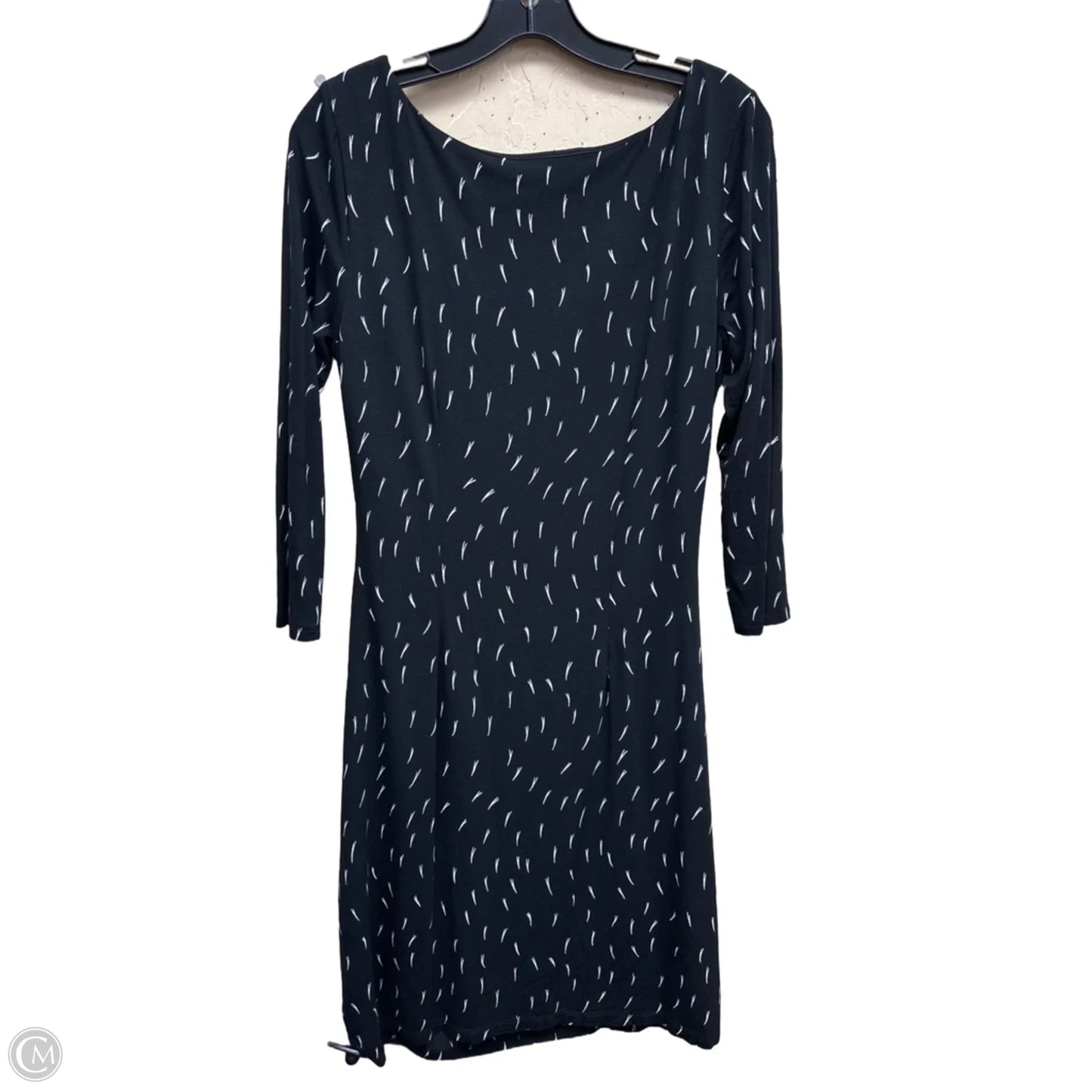 Dress Casual Midi By Loft In Black & White, Size: M