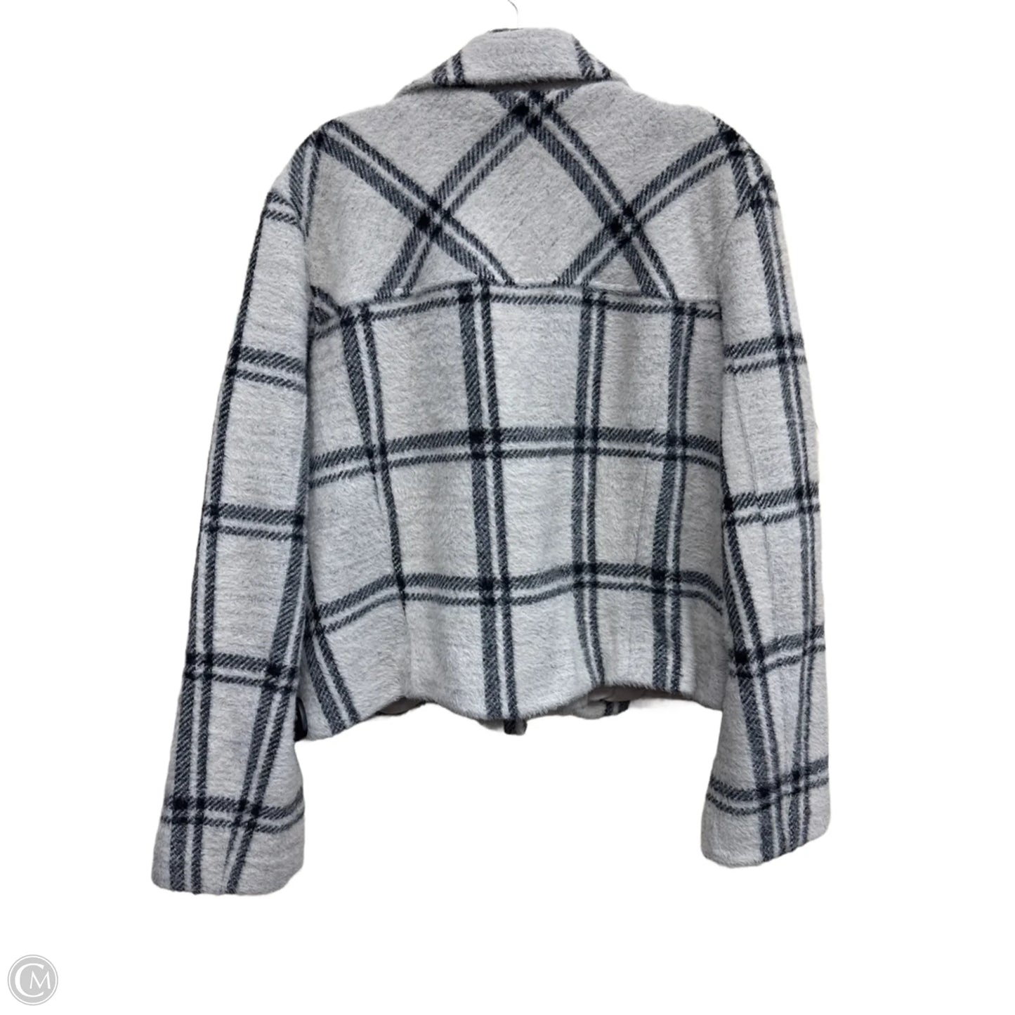 Jacket Faux Fur & Sherpa By Z Supply In Checkered Pattern, Size: Xl