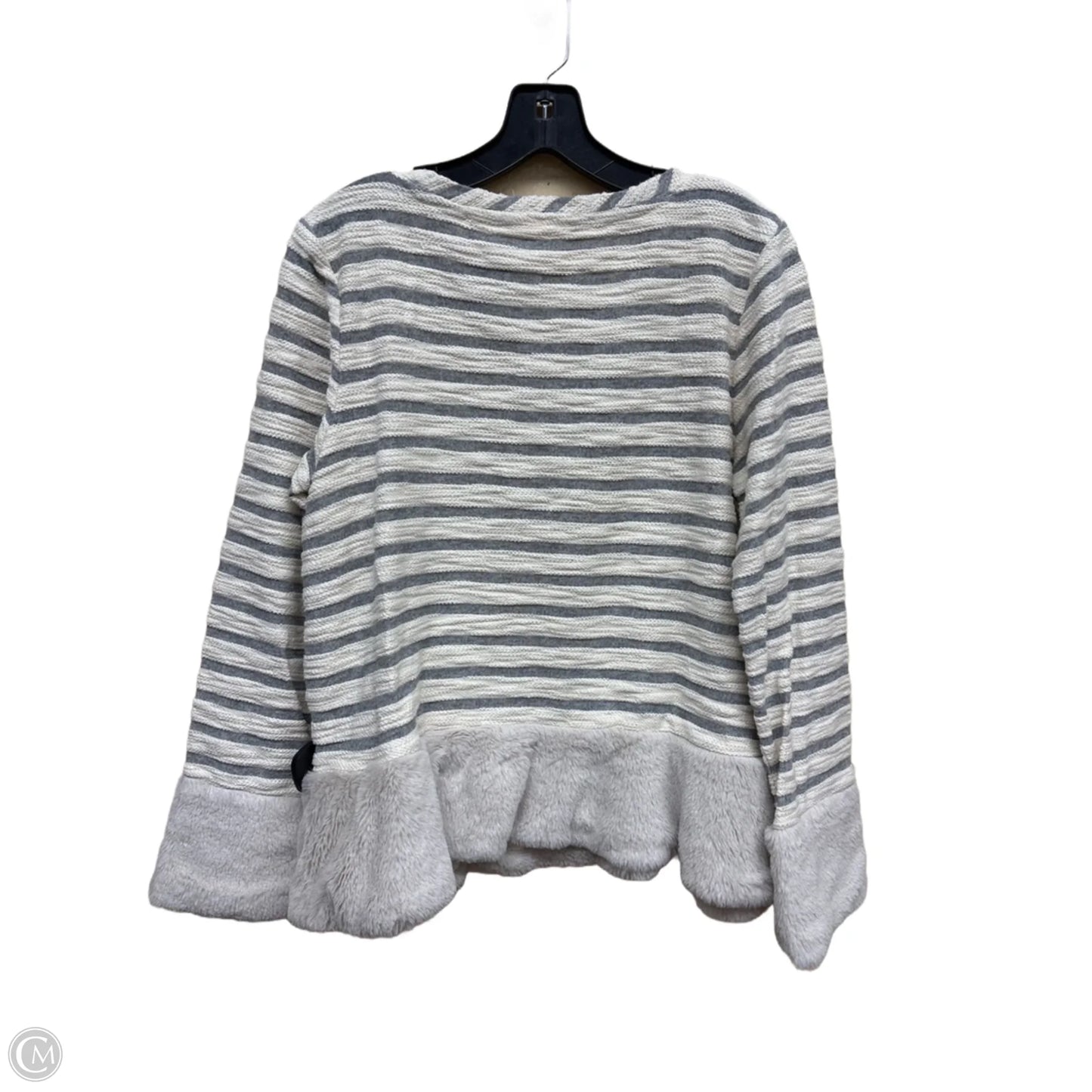 Top Long Sleeve By Maeve In Striped Pattern, Size: M