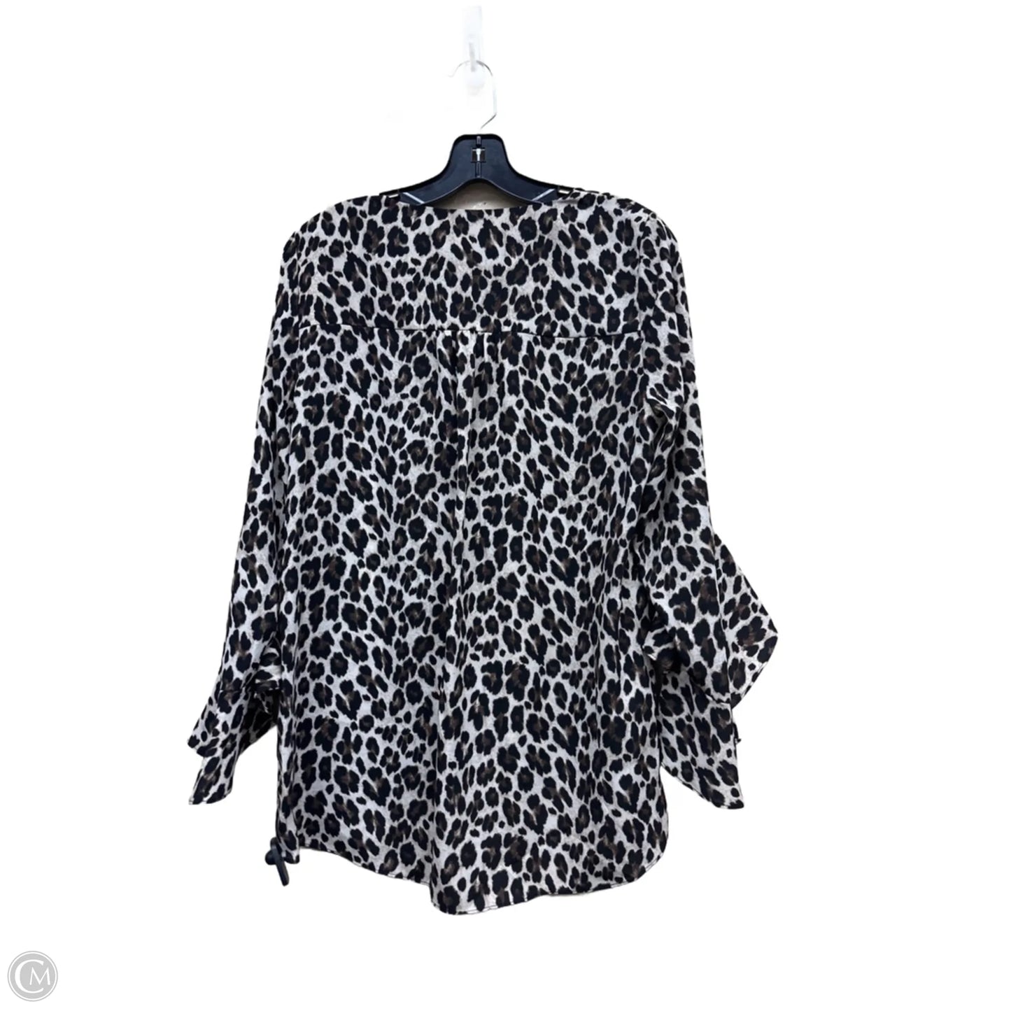 Top Long Sleeve By Vince Camuto In Animal Print, Size: M