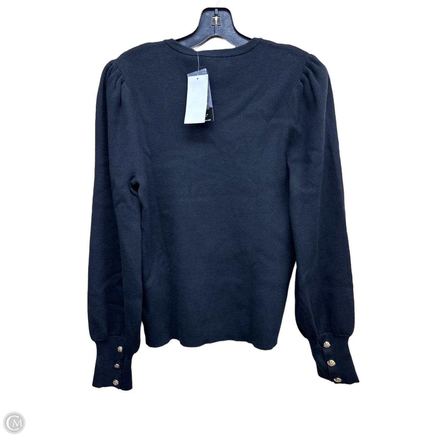 Top Long Sleeve By Lauren By Ralph Lauren In Black, Size: Xl