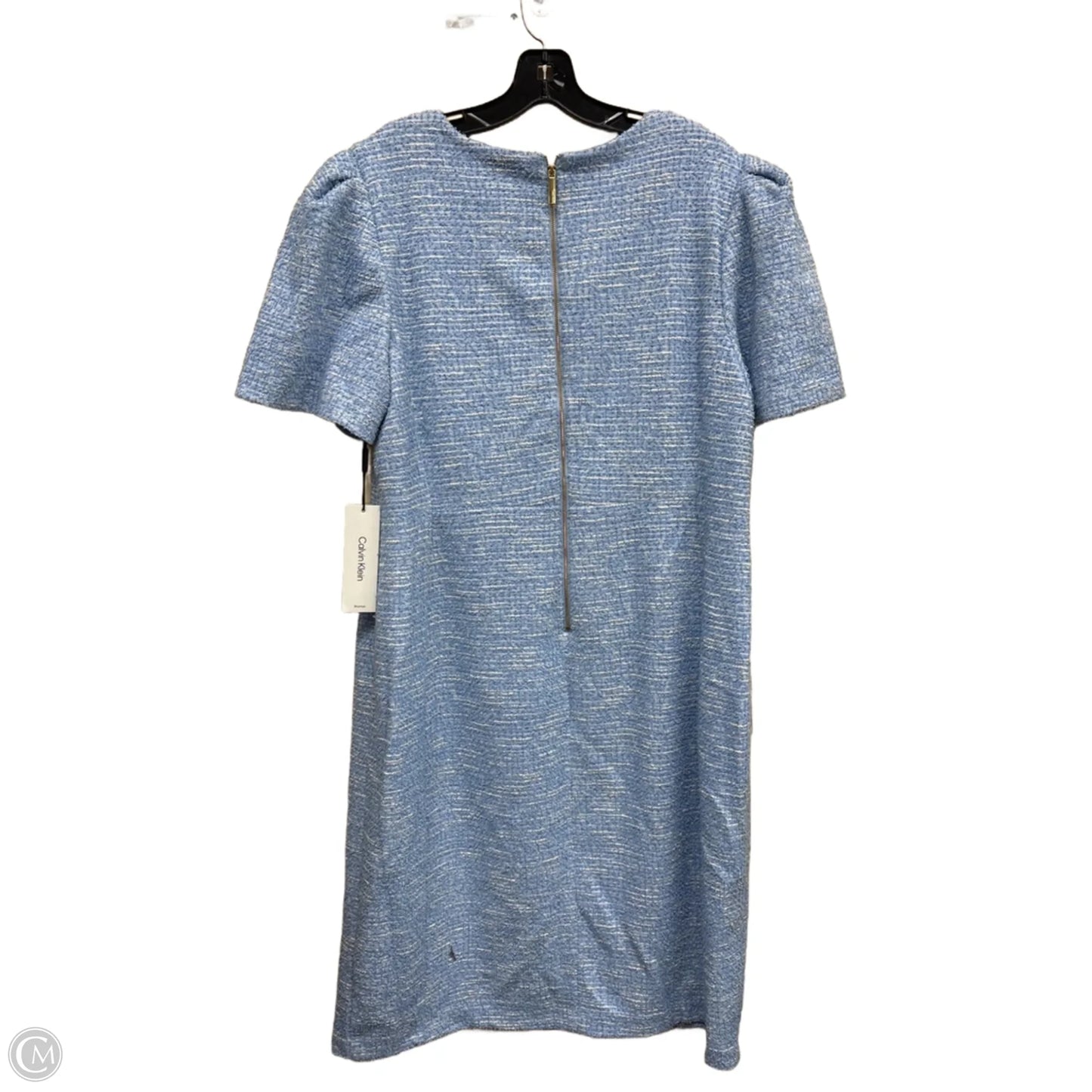 Dress Casual Midi By Calvin Klein In Blue, Size: 18
