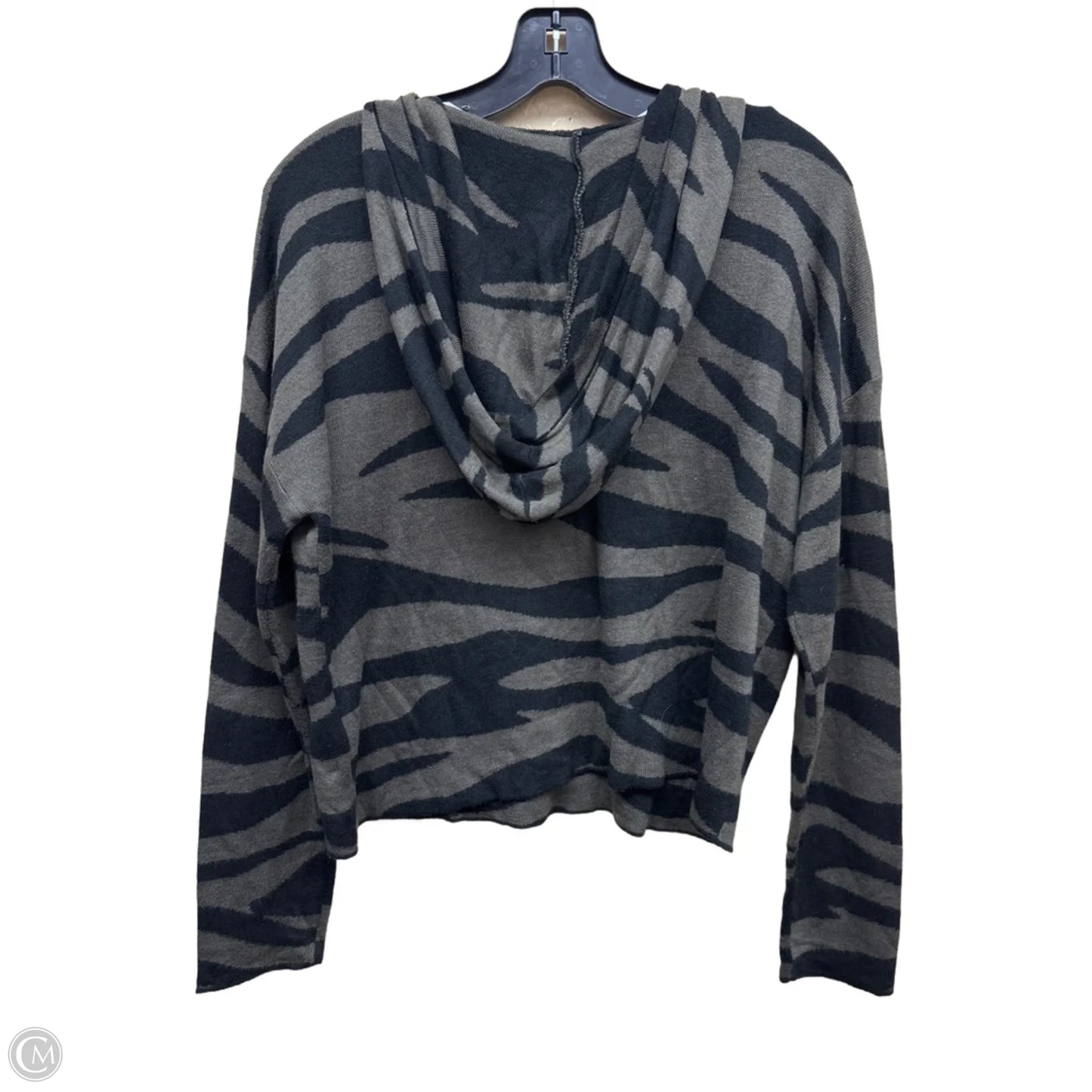 Sweatshirt Hoodie By Anthropologie In Black & Green, Size: S