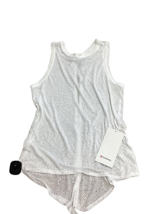 Athletic Tank Top By Lululemon In White, Size: 6