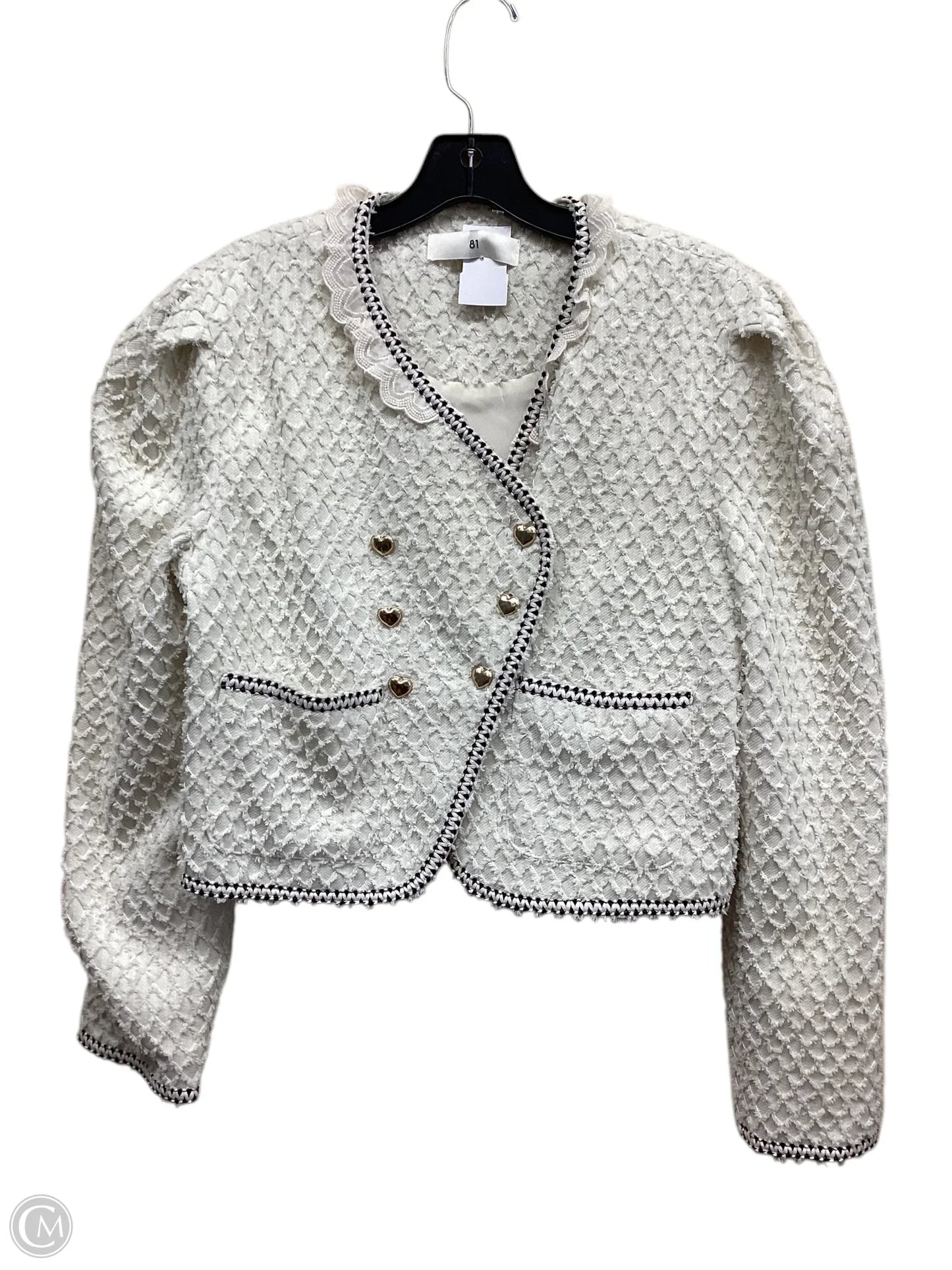 Blazer By Clothes Mentor In Cream