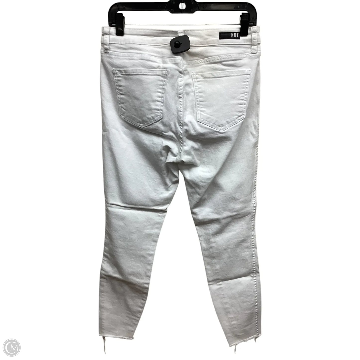 Jeans Skinny By Kut In White Denim, Size: 4