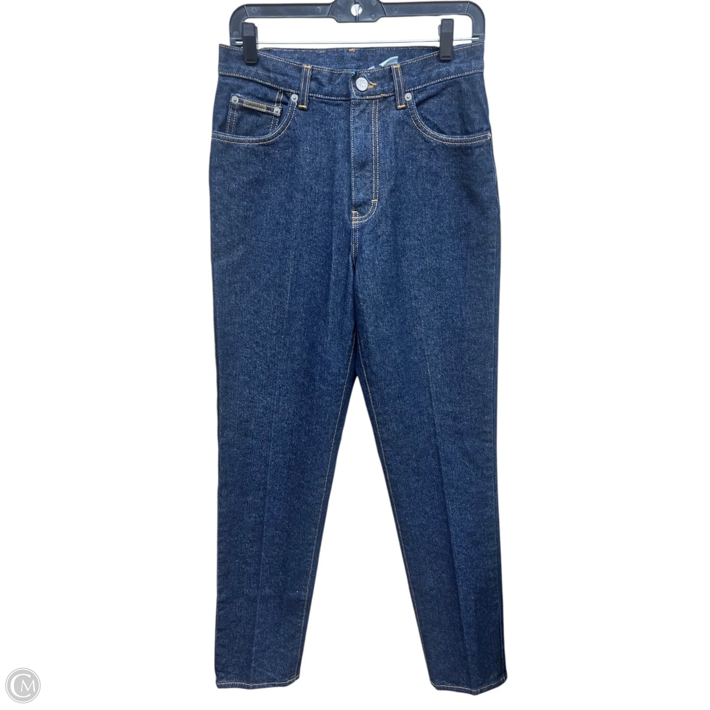 Jeans Straight By Calvin Klein In Blue Denim, Size: 8