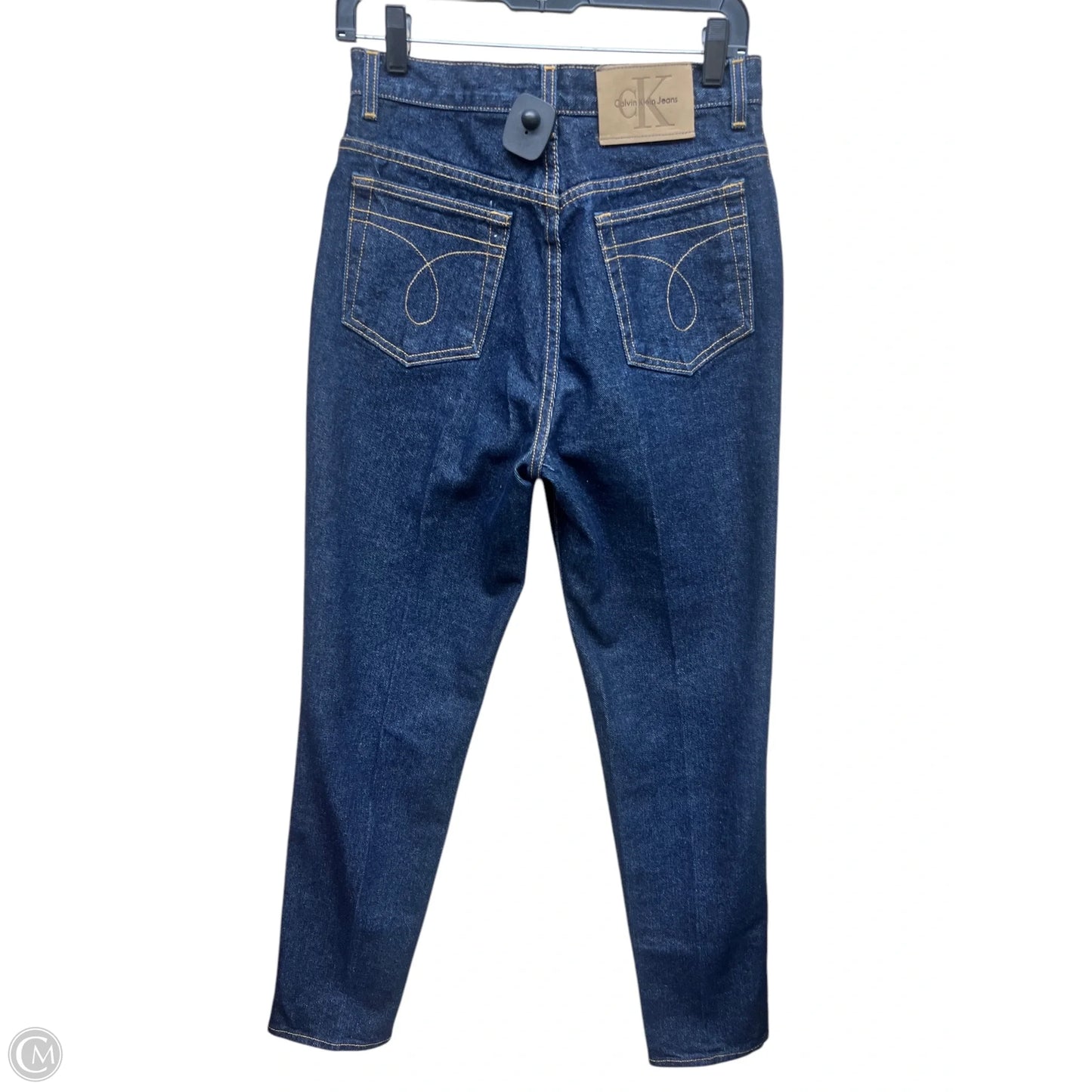 Jeans Straight By Calvin Klein In Blue Denim, Size: 8