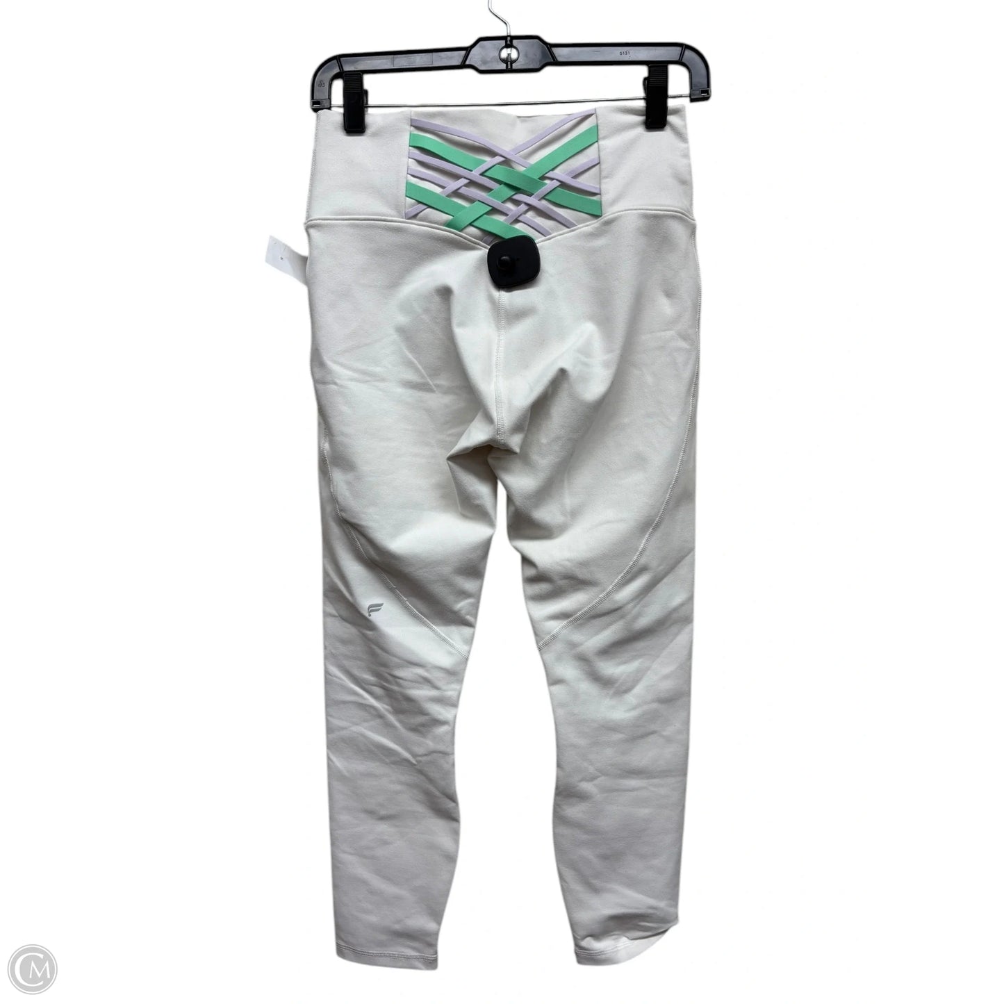 Athletic Leggings By Fabletics In Cream, Size: M