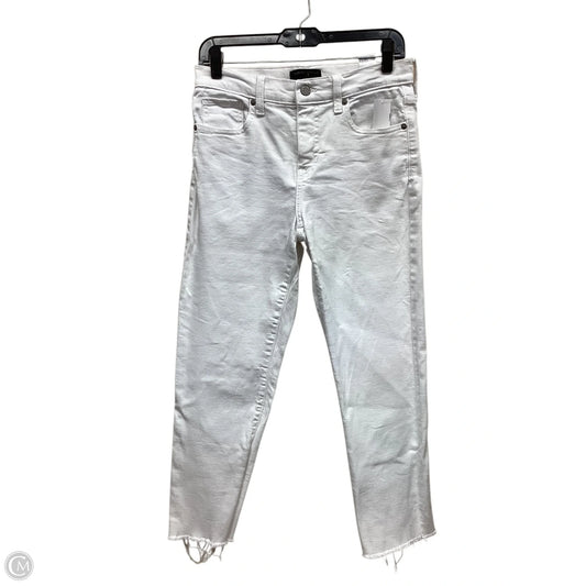 Jeans Skinny By Banana Republic In White Denim, Size: 4
