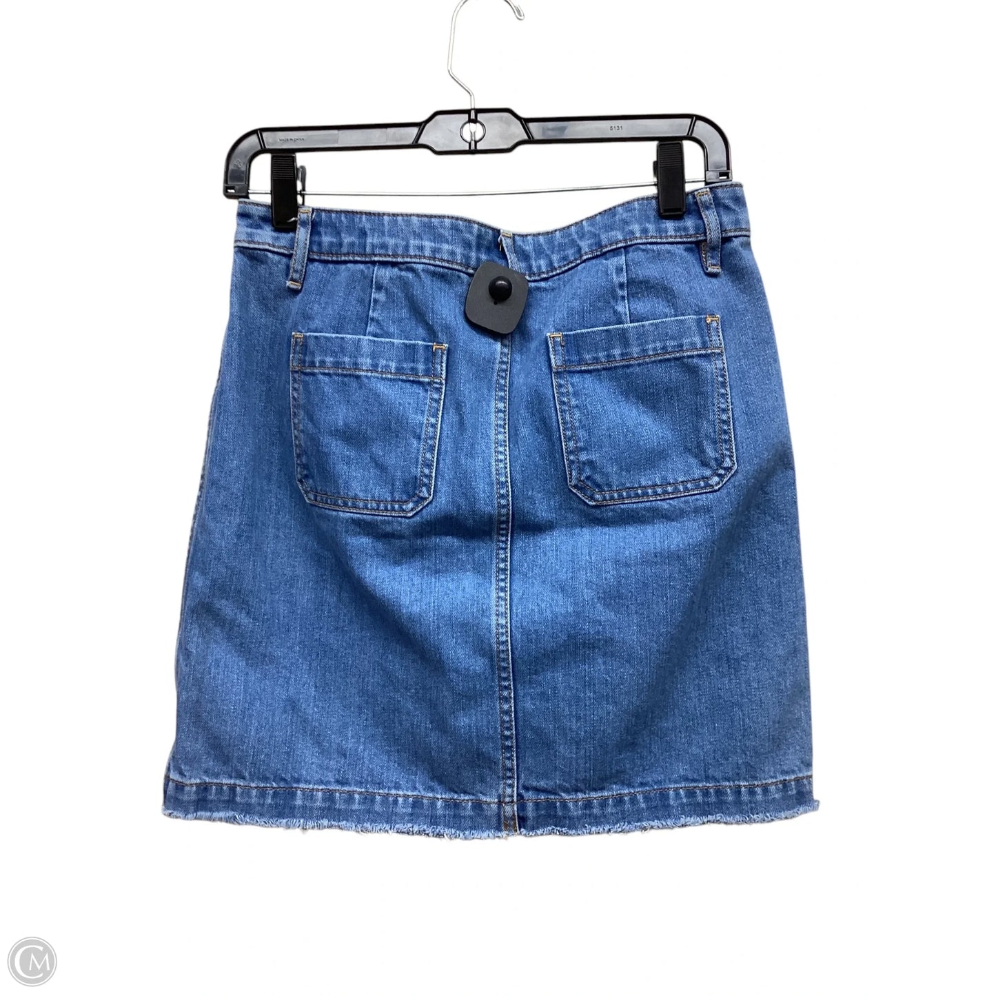 Skirt Mini & Short By Loft In Blue Denim, Size: 4p