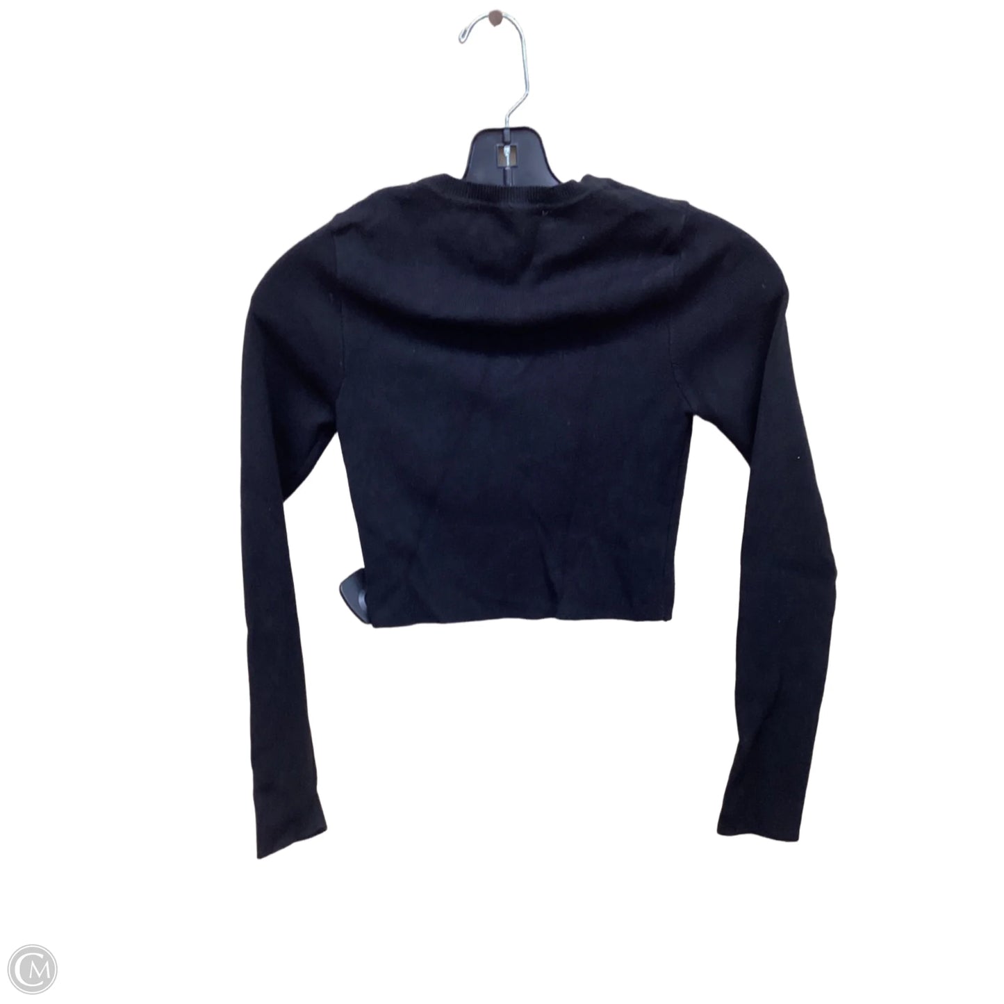 Top Long Sleeve By Zara In Black, Size: S