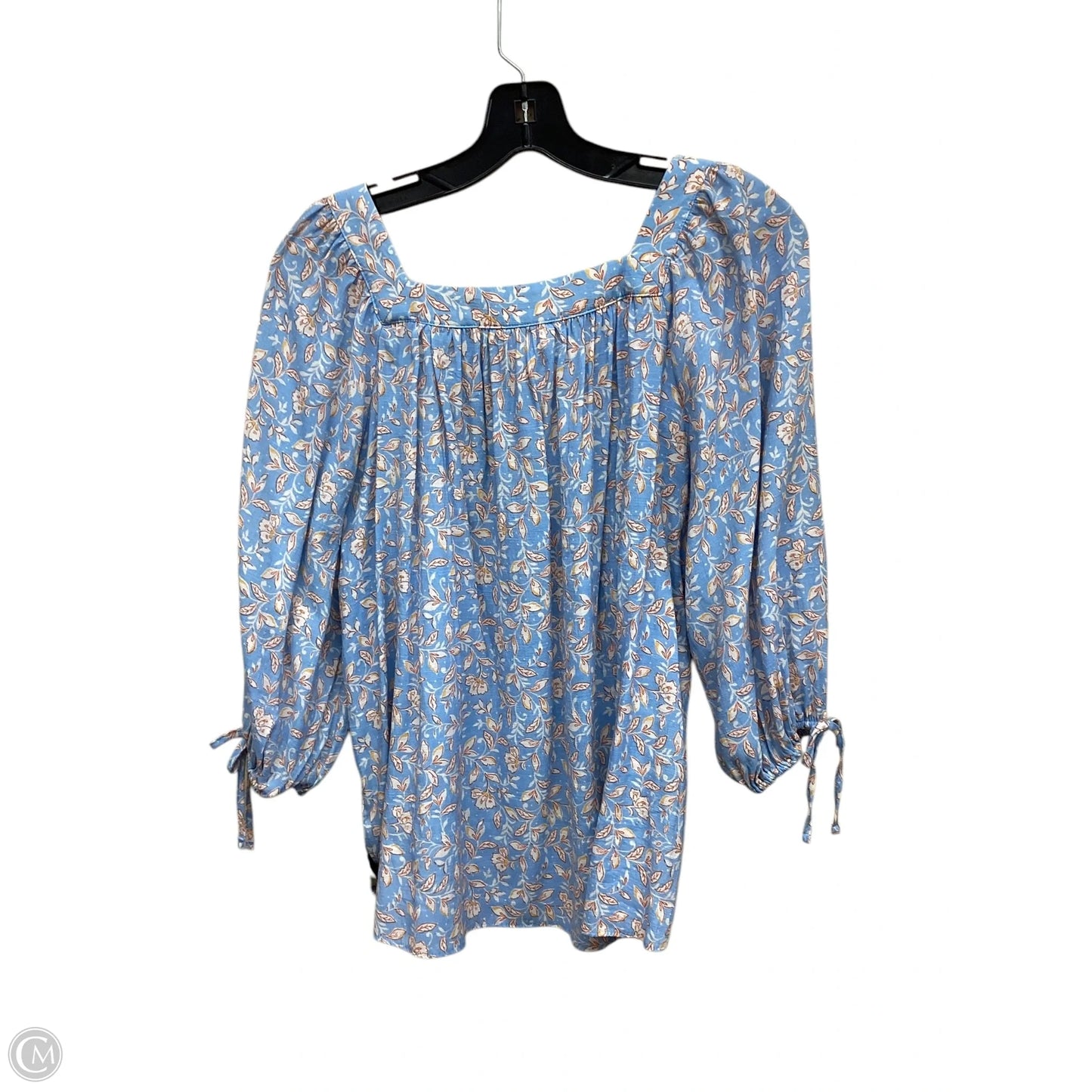 Top Long Sleeve By Lc Lauren Conrad In Blue & Orange, Size: S