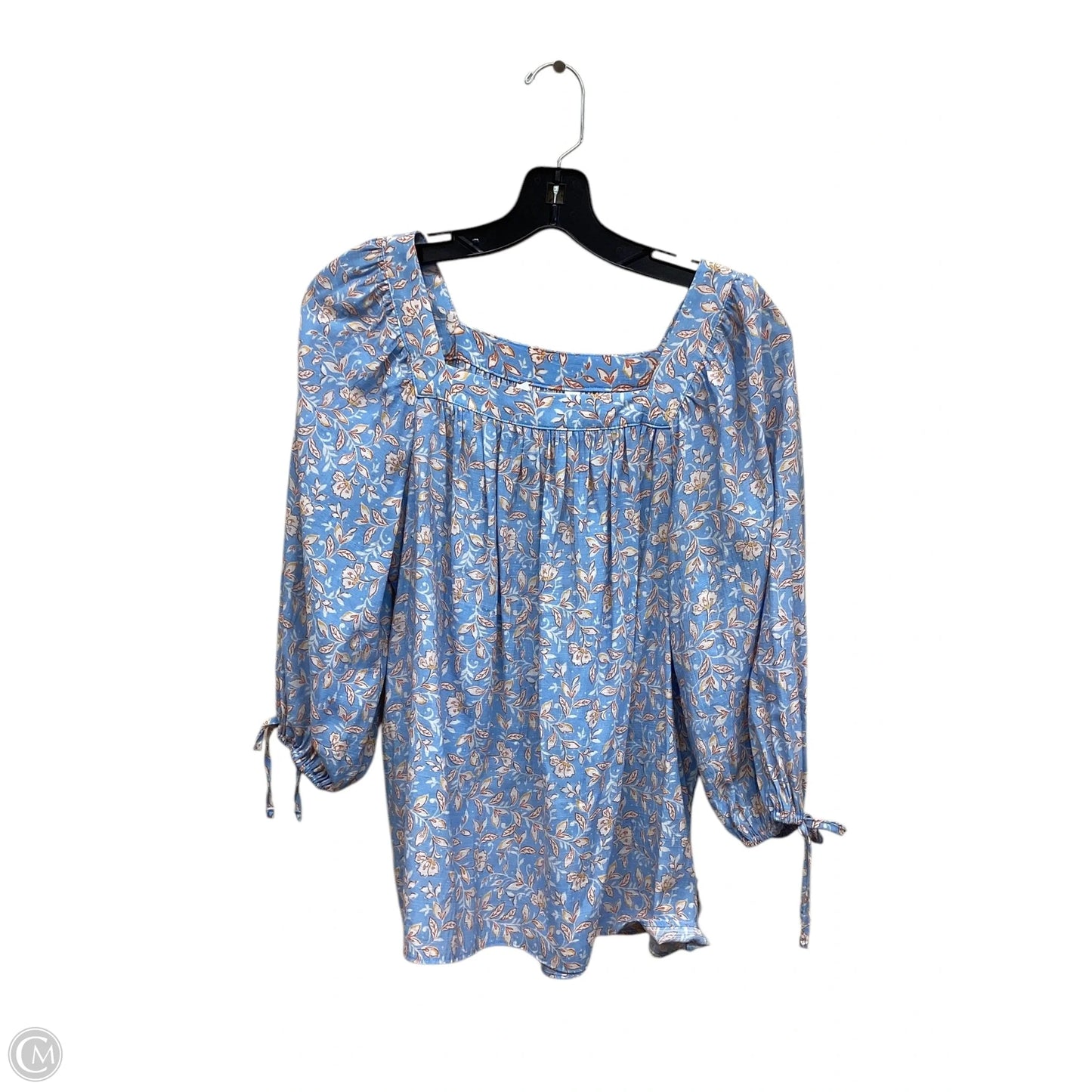 Top Long Sleeve By Lc Lauren Conrad In Blue & Orange, Size: S
