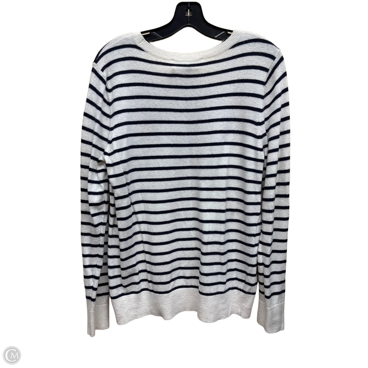 Sweater By Loft In Striped Pattern, Size: L