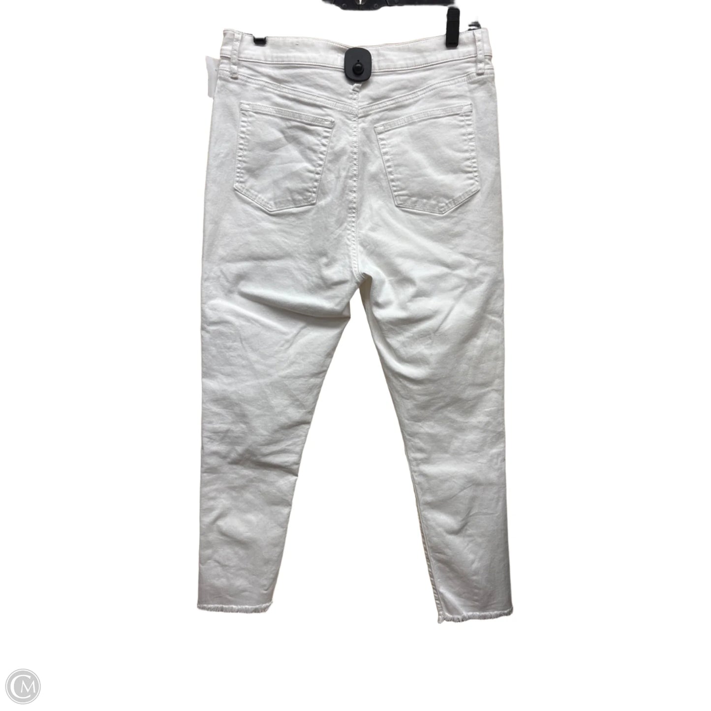 Jeans Skinny By Loft In White Denim, Size: 10