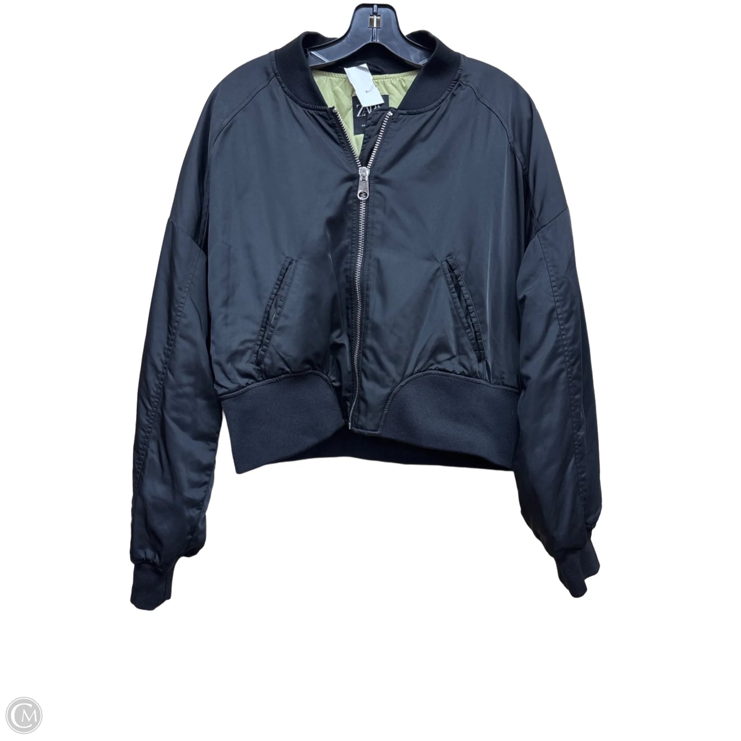 Jacket Puffer & Quilted By Zara In Black, Size: L
