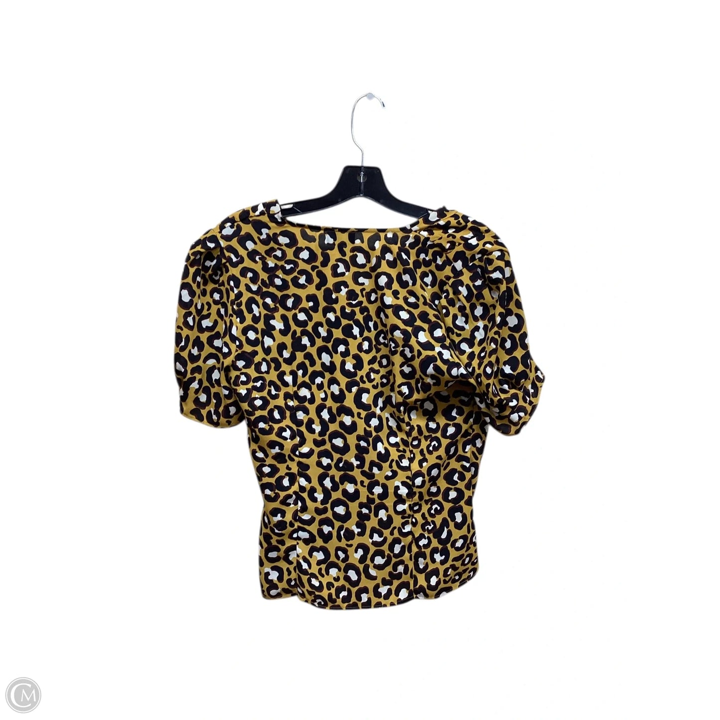 Top Short Sleeve By Who What Wear In Animal Print, Size: S