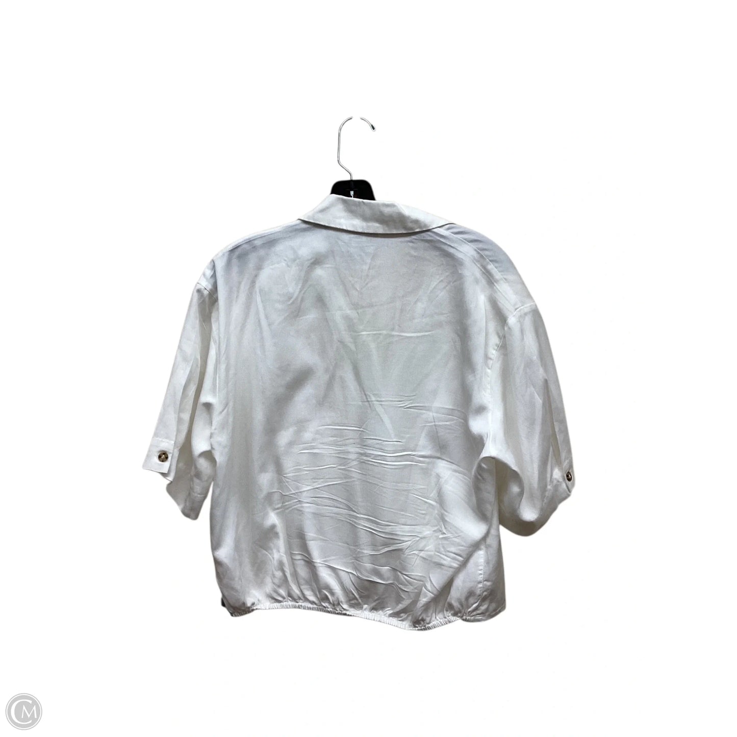 Top Short Sleeve By Top Shop In White, Size: S