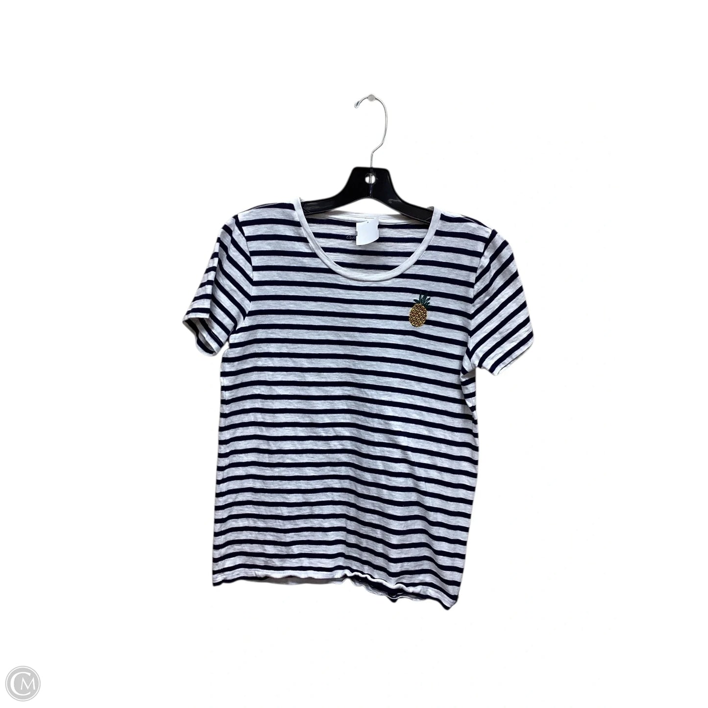 Top Short Sleeve By J. Crew In Striped Pattern, Size: M