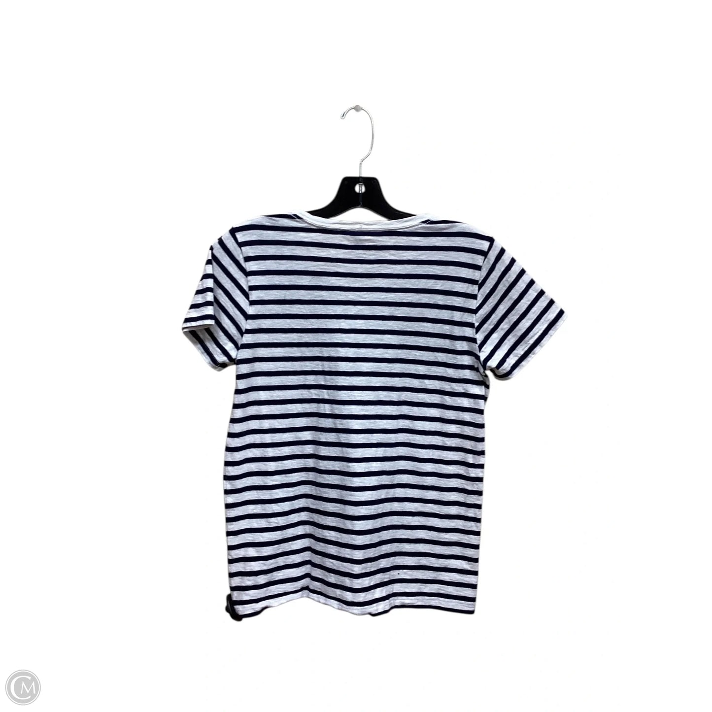 Top Short Sleeve By J. Crew In Striped Pattern, Size: M