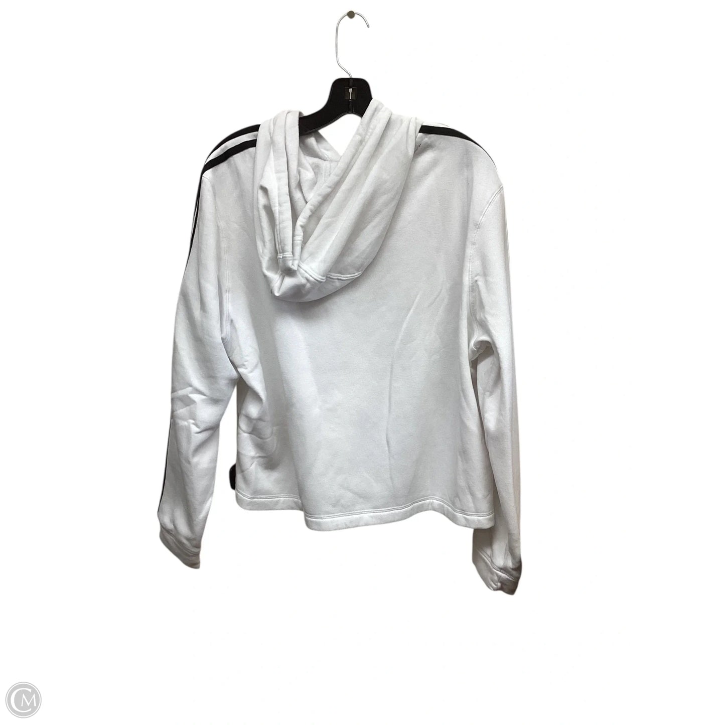 Athletic Sweatshirt Hoodie By Adidas In White, Size: 2x