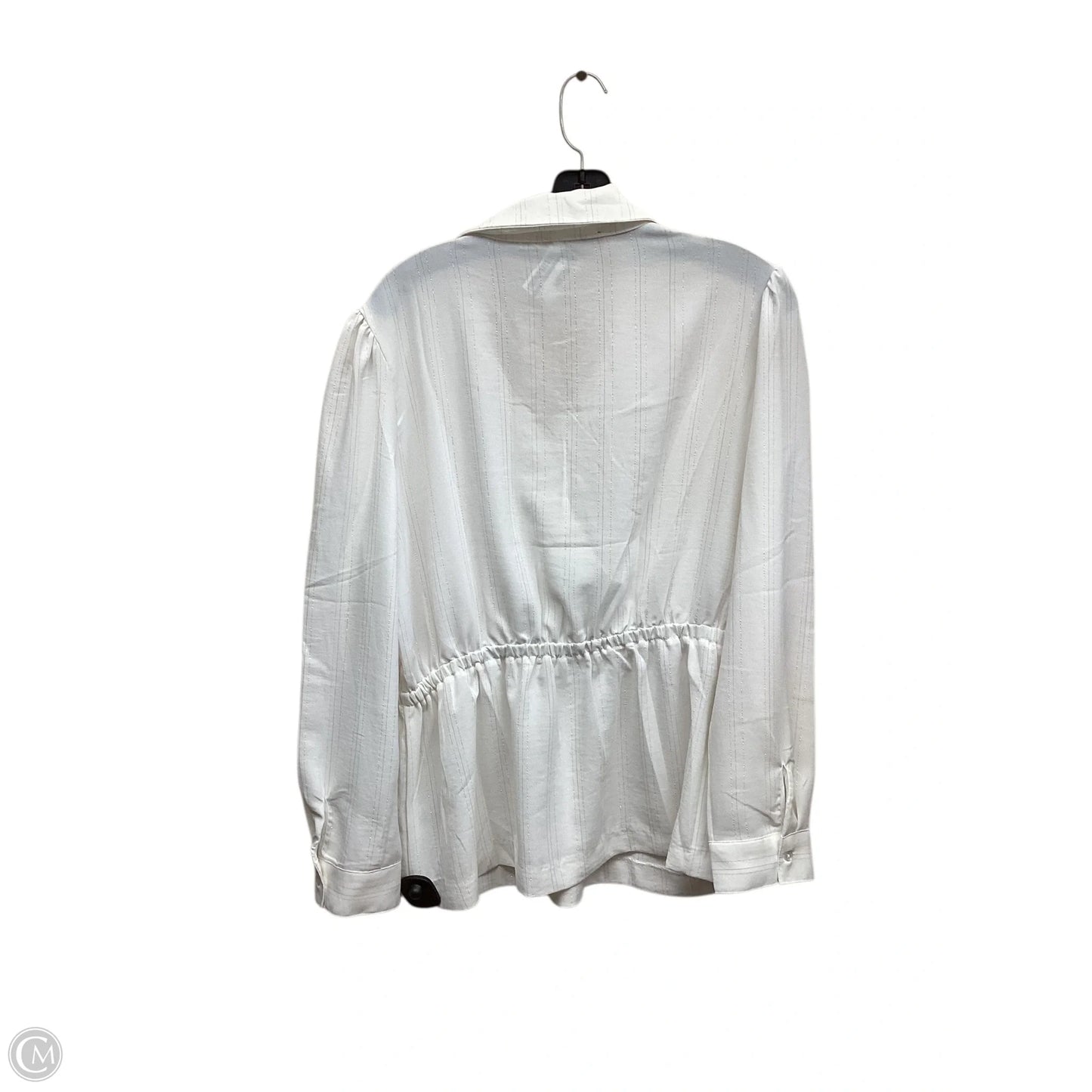 Top Long Sleeve By Fred David In White, Size: Xl