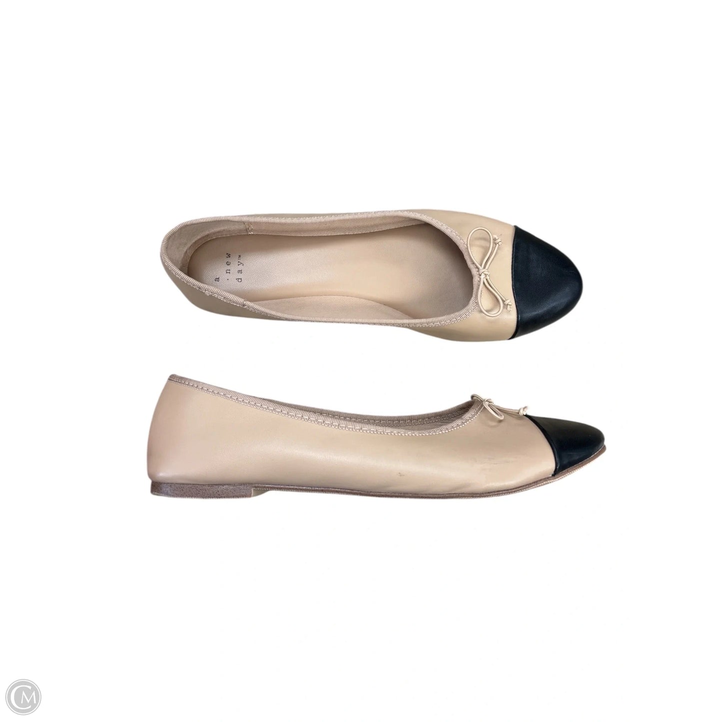Shoes Flats By A New Day In Black & Tan, Size: 9.5