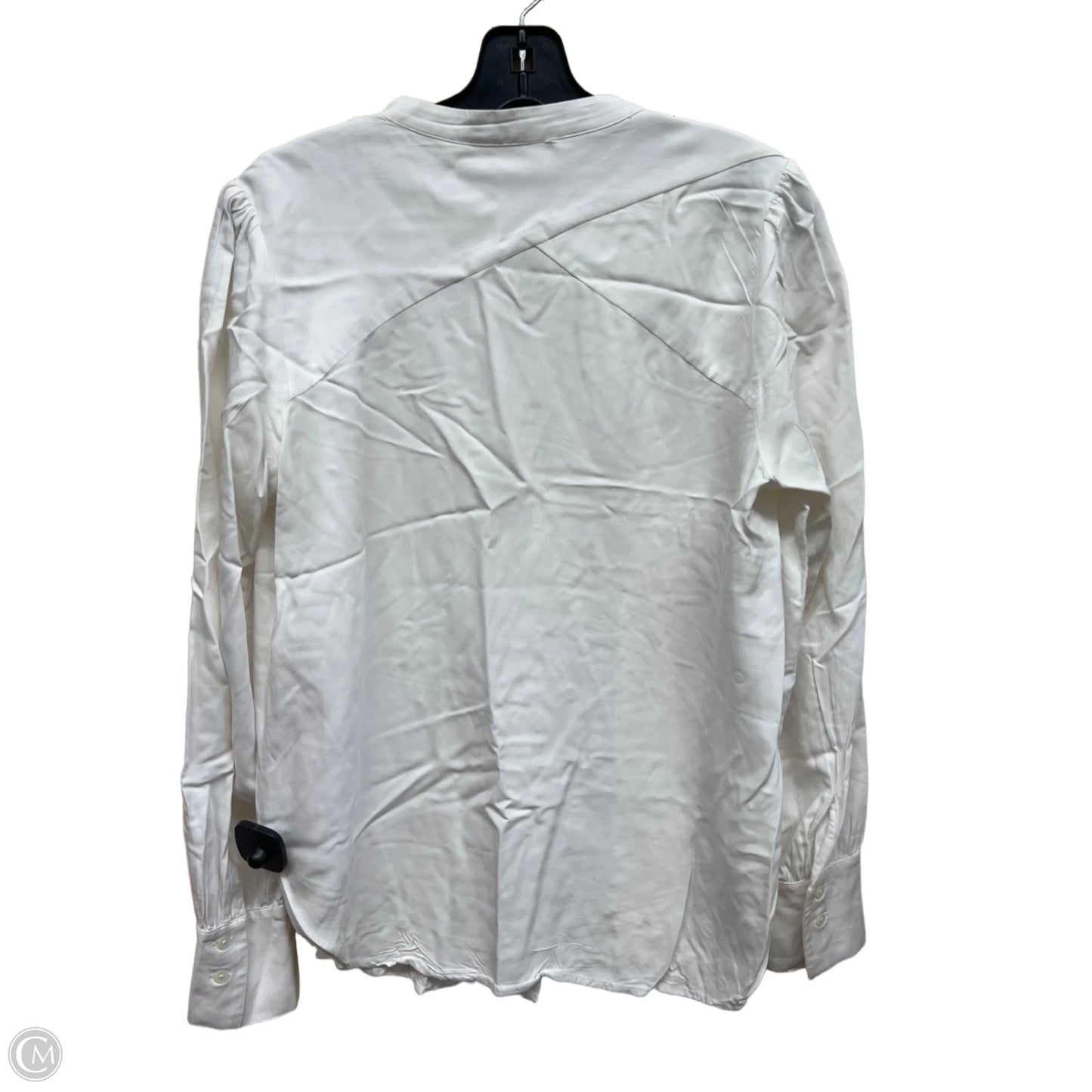 Top Long Sleeve By Loft In White, Size: S