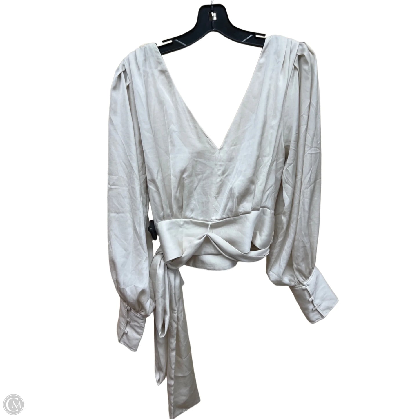 Top Long Sleeve By Banana Republic In Beige, Size: 4