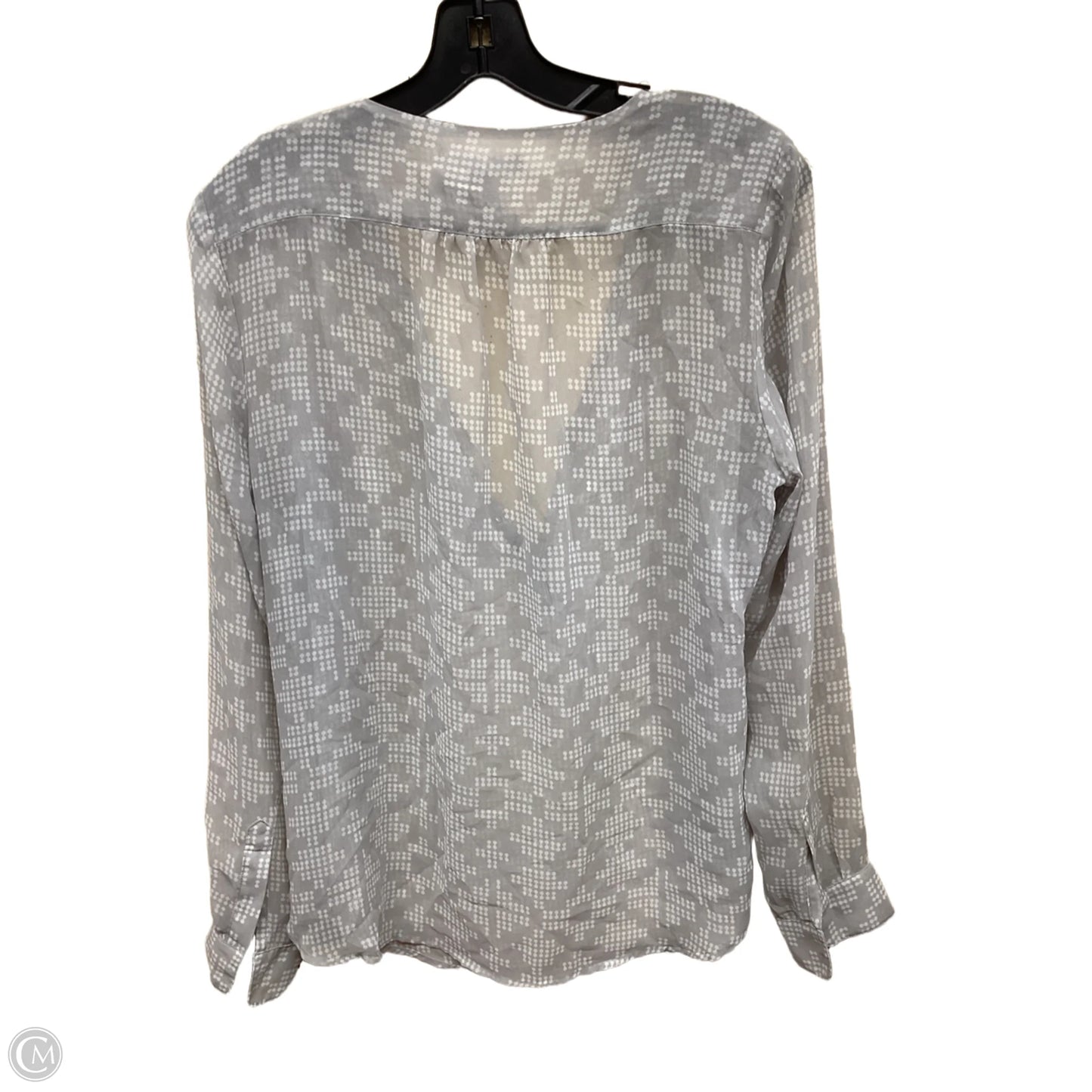 Top Long Sleeve By Banana Republic In Grey, Size: M