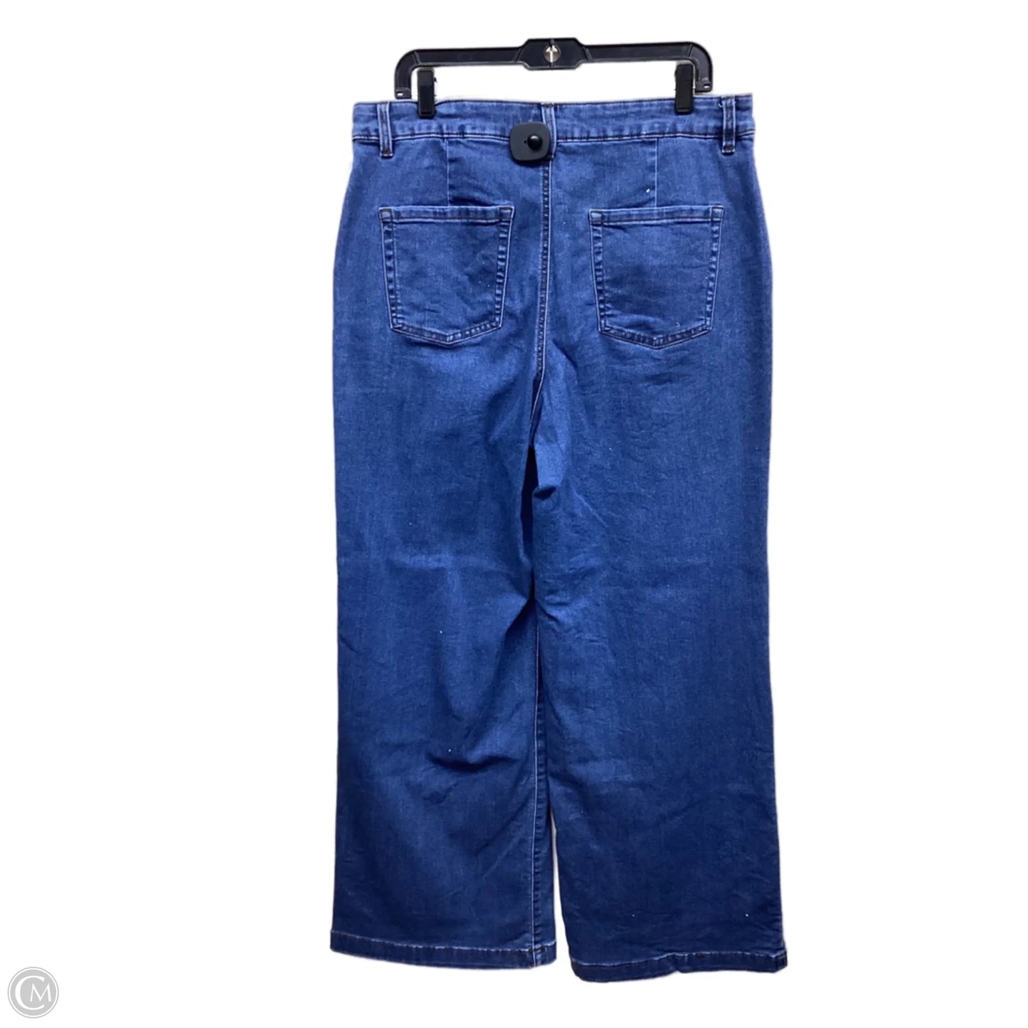 Jeans Wide Leg By Style And Company In Blue Denim, Size: 16