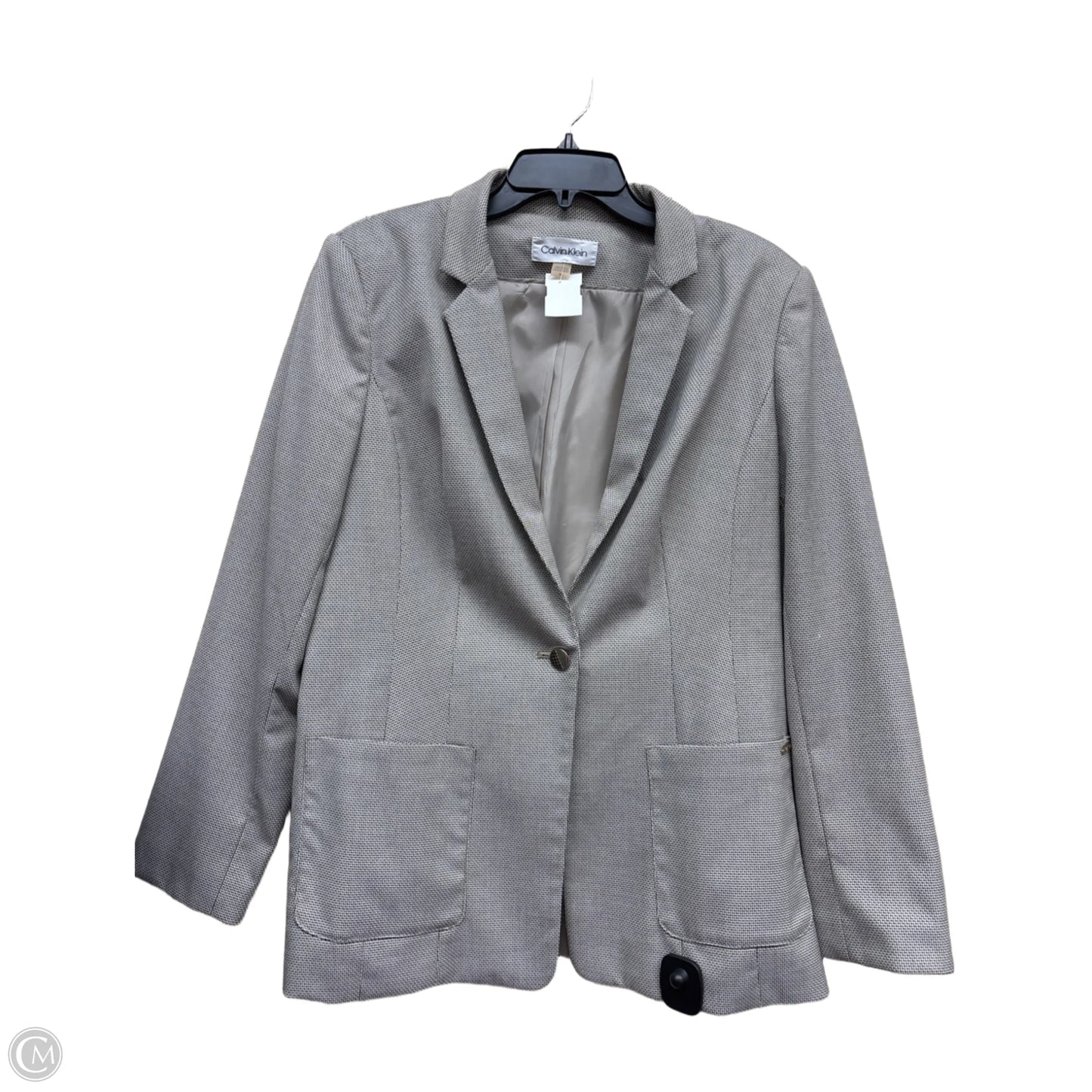 Blazer By Calvin Klein In Brown, Size: 14