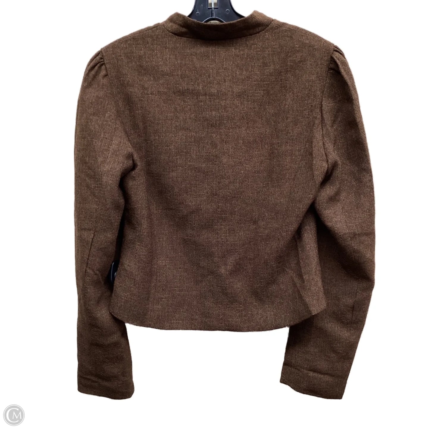 Blazer By Clothes Mentor In Brown, Size: M