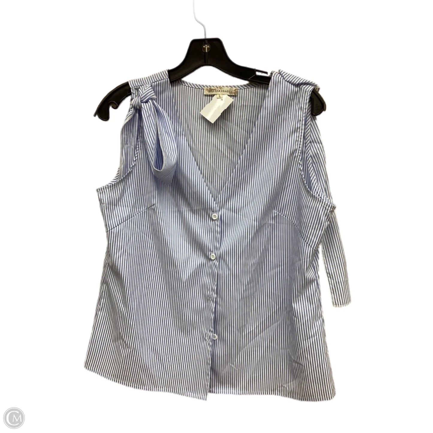Top Sleeveless By Clothes Mentor In Striped Pattern, Size: L