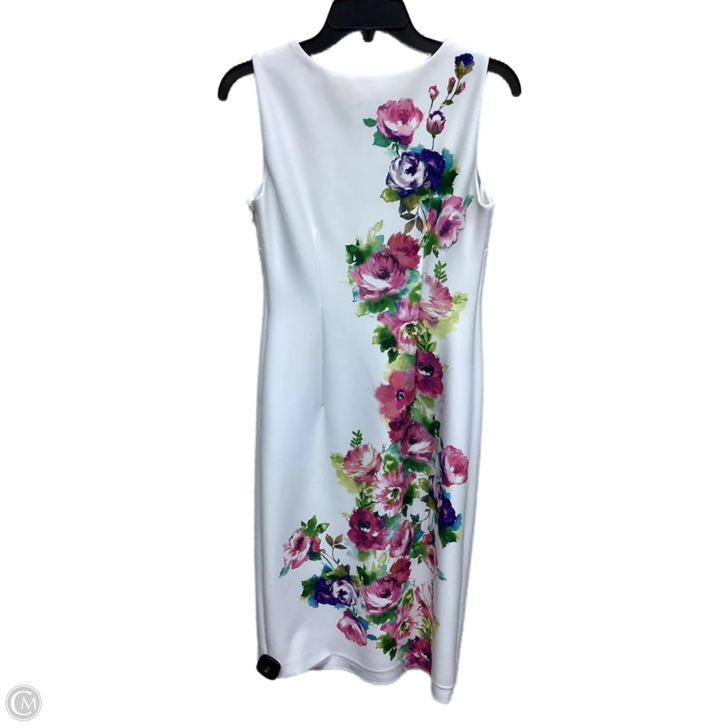 Dress Casual Midi By Calvin Klein In Floral Print, Size: 2