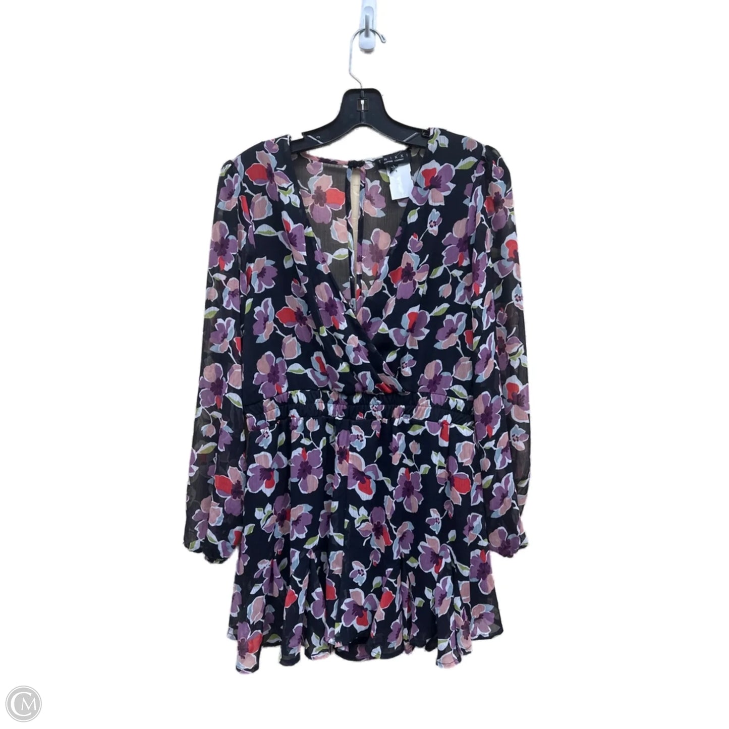 Romper By Francesca’s In Floral Print, Size: L