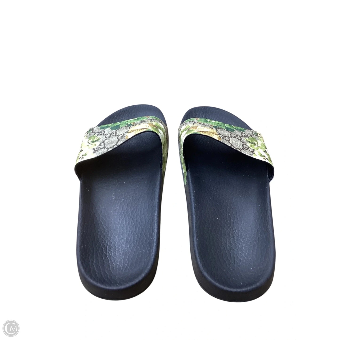 Sandals Luxury Designer By Gucci In Floral Print Sz 9