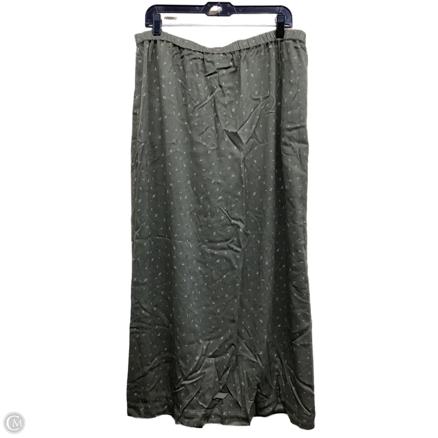 Skirt Maxi By Melrose And Market In Green, Size: Xl