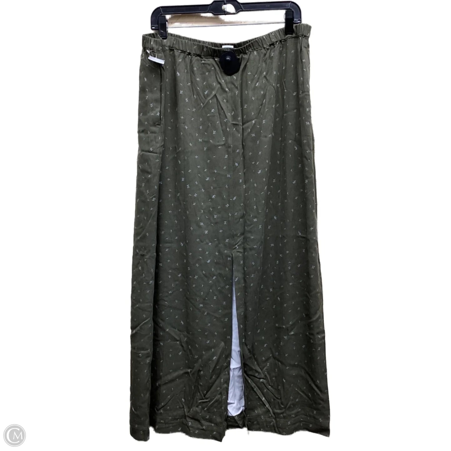 Skirt Maxi By Melrose And Market In Green, Size: Xl