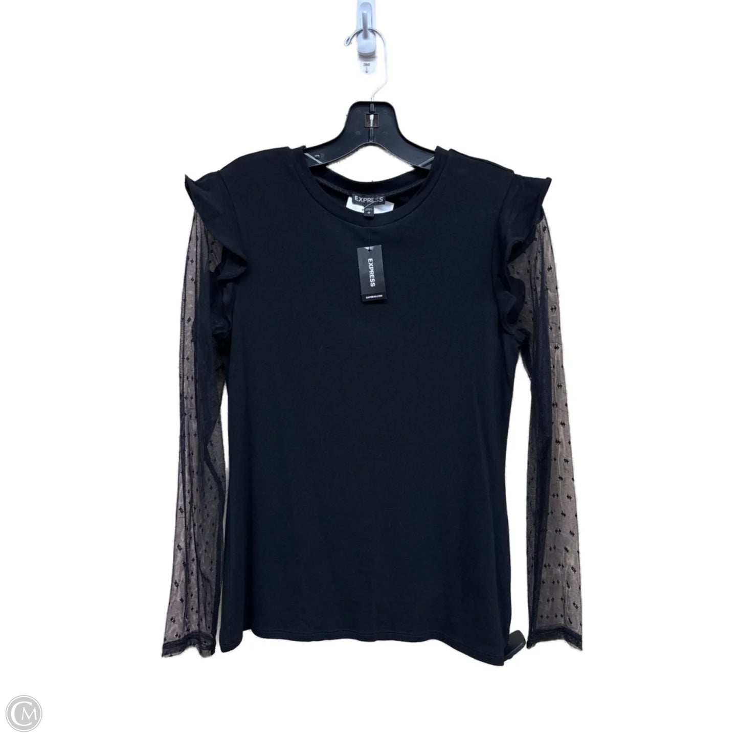Top Long Sleeve By Express In Black, Size: M