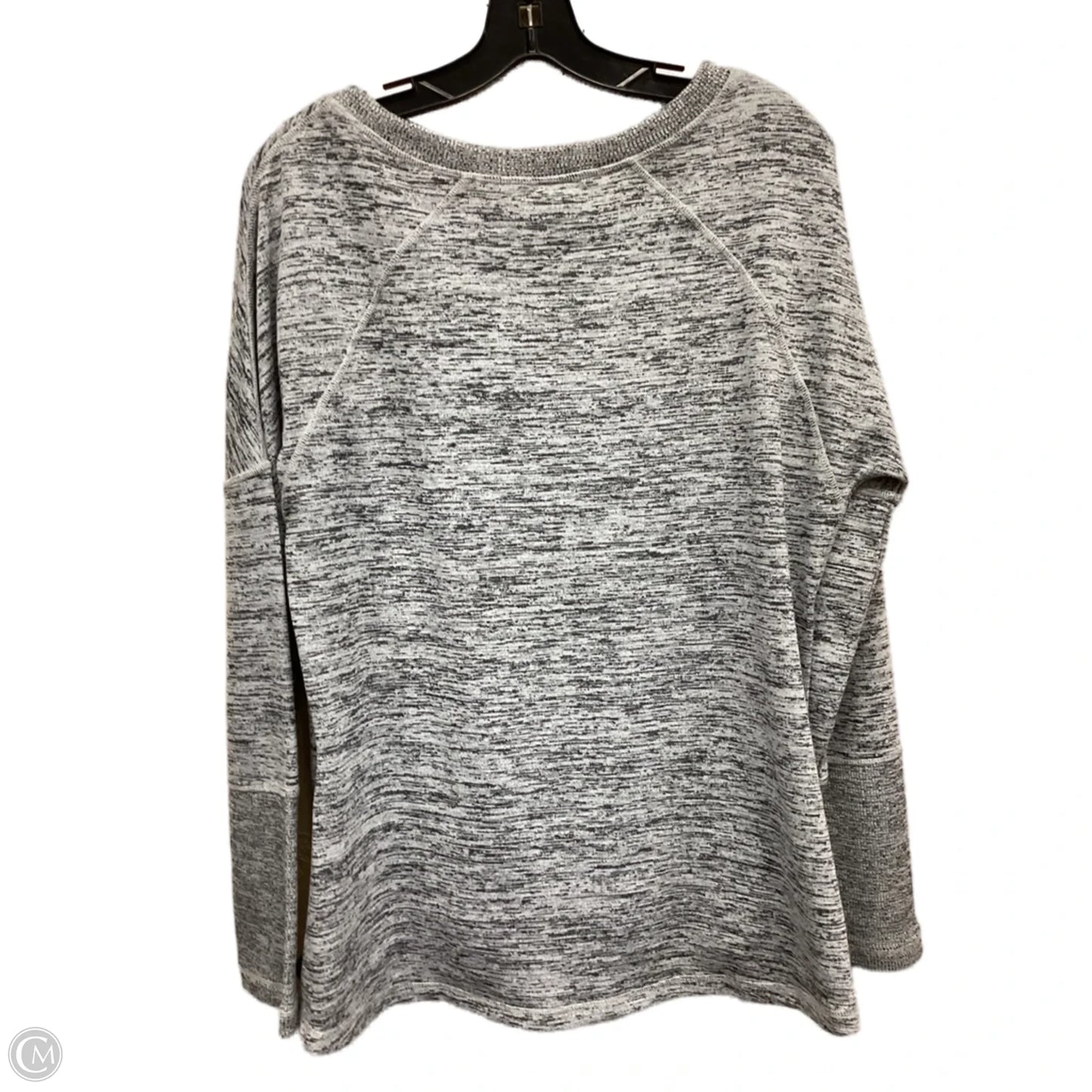 Athletic Top Long Sleeve Collar By Athleta In Grey, Size: L