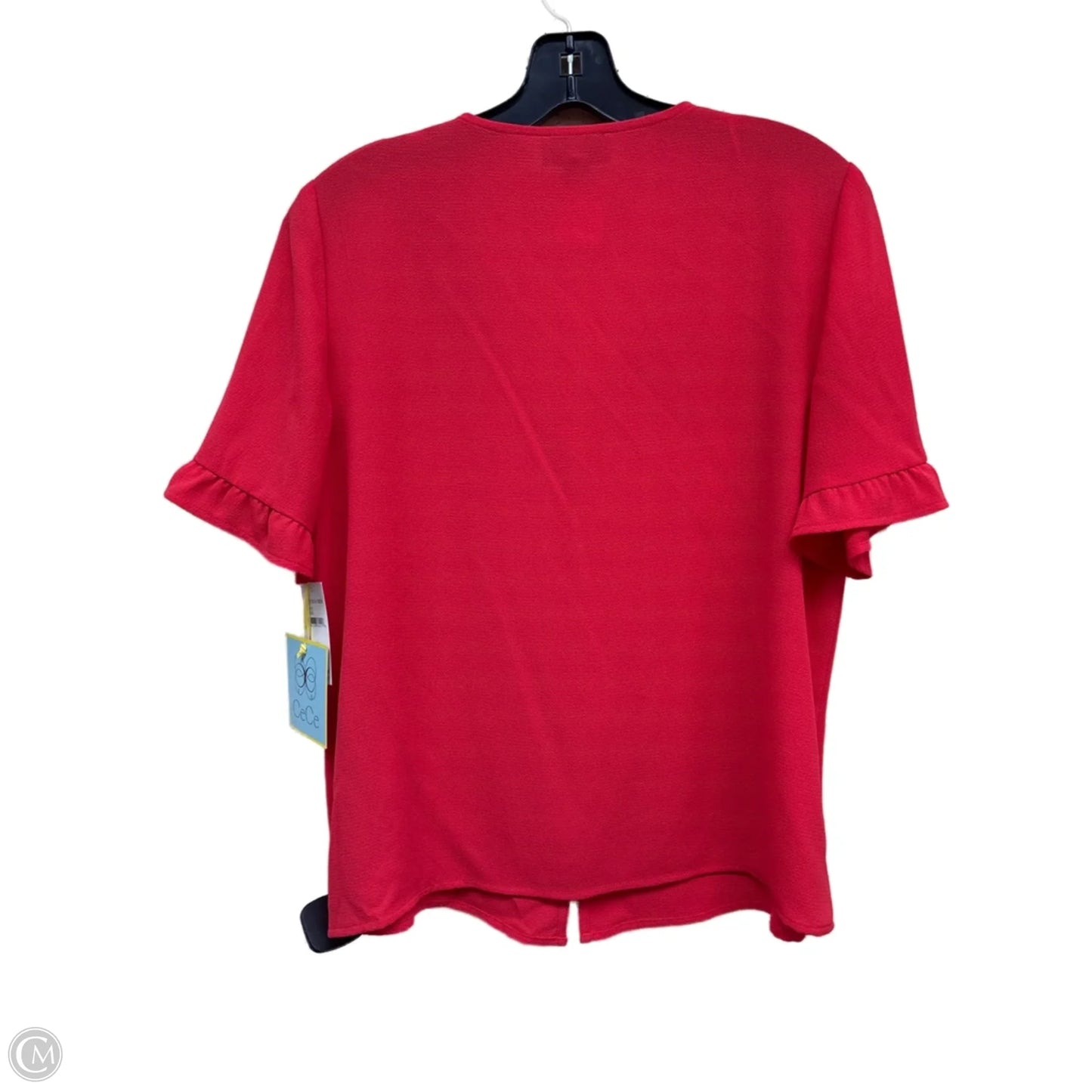 Top Short Sleeve By Cece In Red, Size: Mp