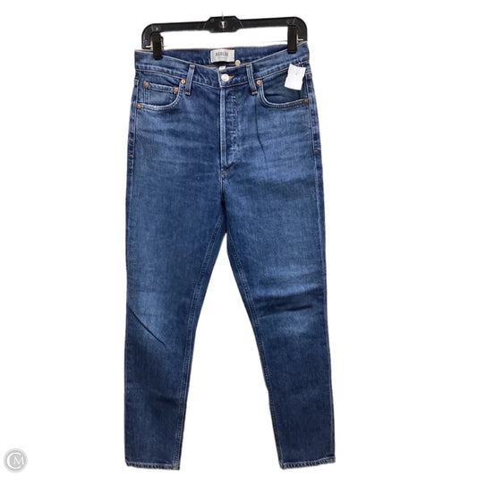 Jeans Skinny By Agolde In Blue Denim, Size: 4
