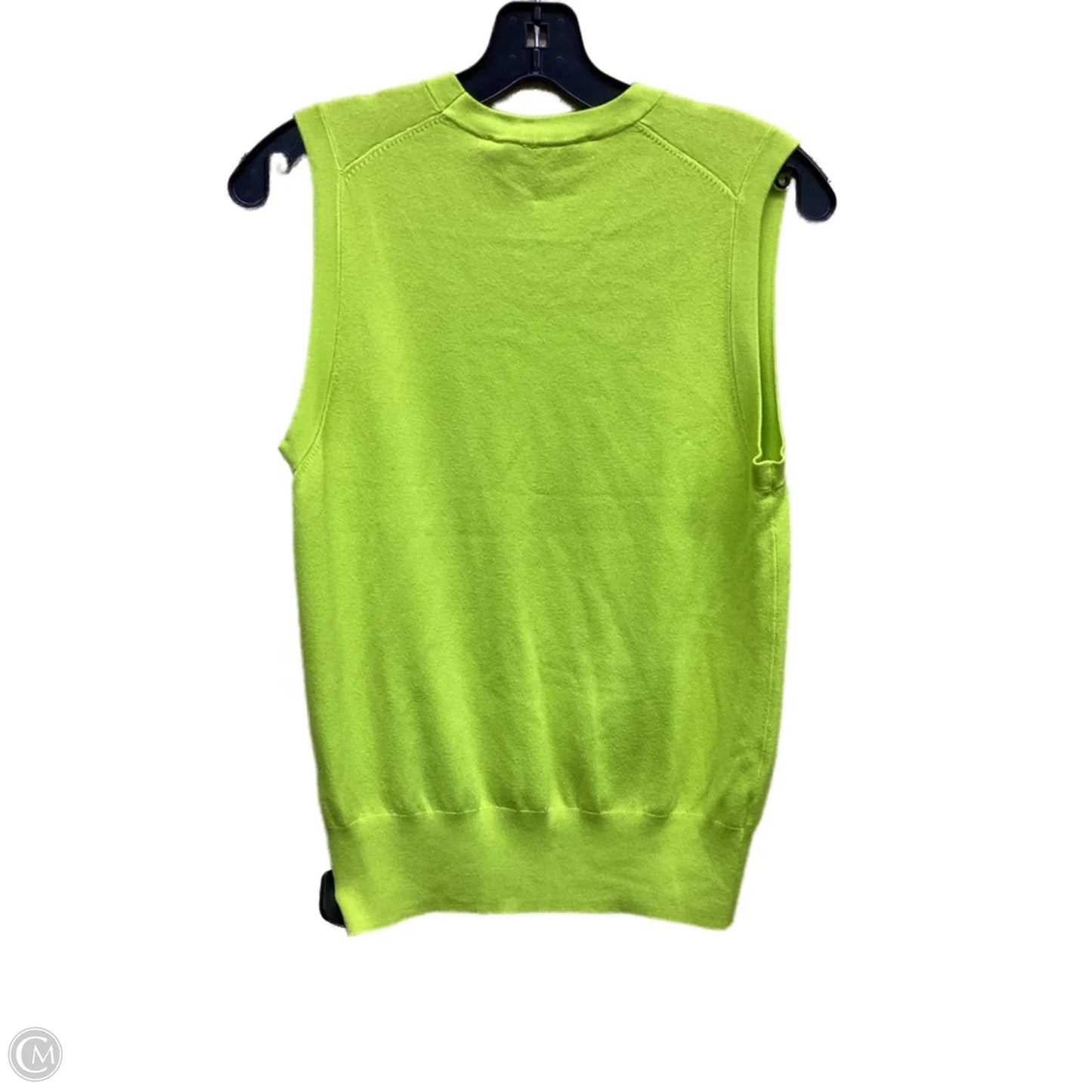 Top Sleeveless By Zara In Green, Size: L