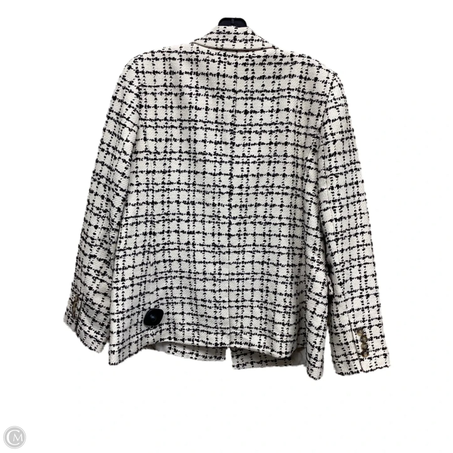 Blazer By Ann Taylor In Checkered Pattern, Size: 10